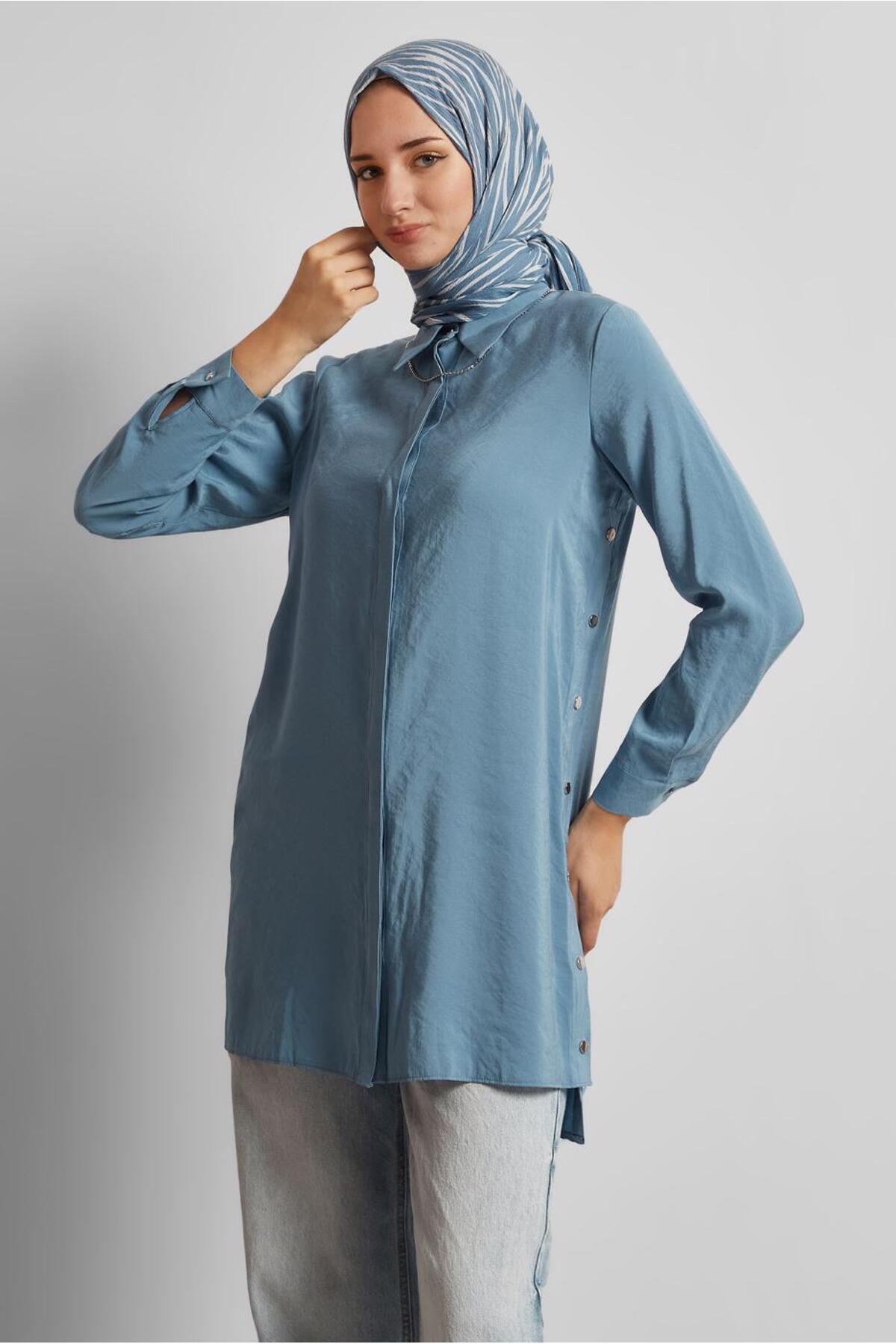 آلوینا تونیک طرحدار اسنپ ۴۵۶۷۴ آلوینا تونیک طرحدار اسنپ ۴۵۶۷۴