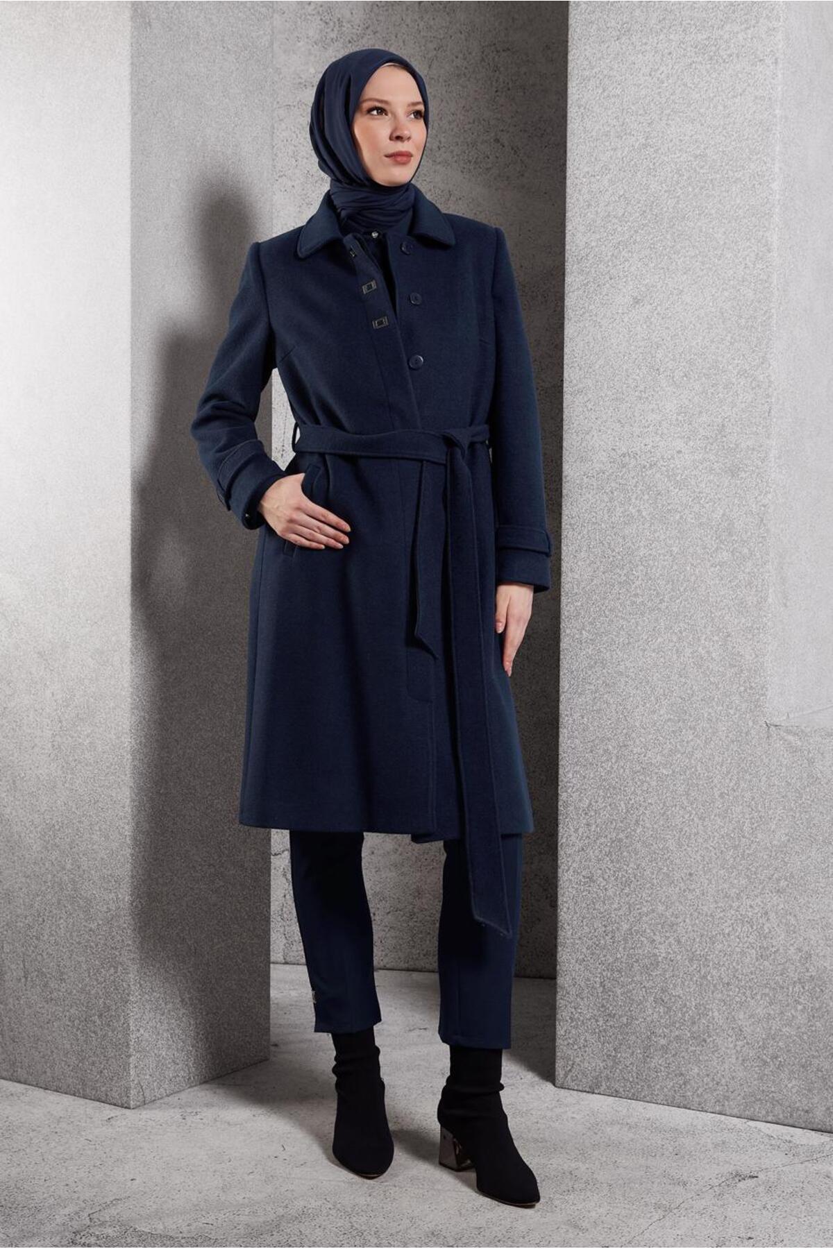 آلوینا کت دکمهدار کمربنددار ۹۰۴۵۶ آلوینا کت دکمهدار کمربنددار ۹۰۴۵۶