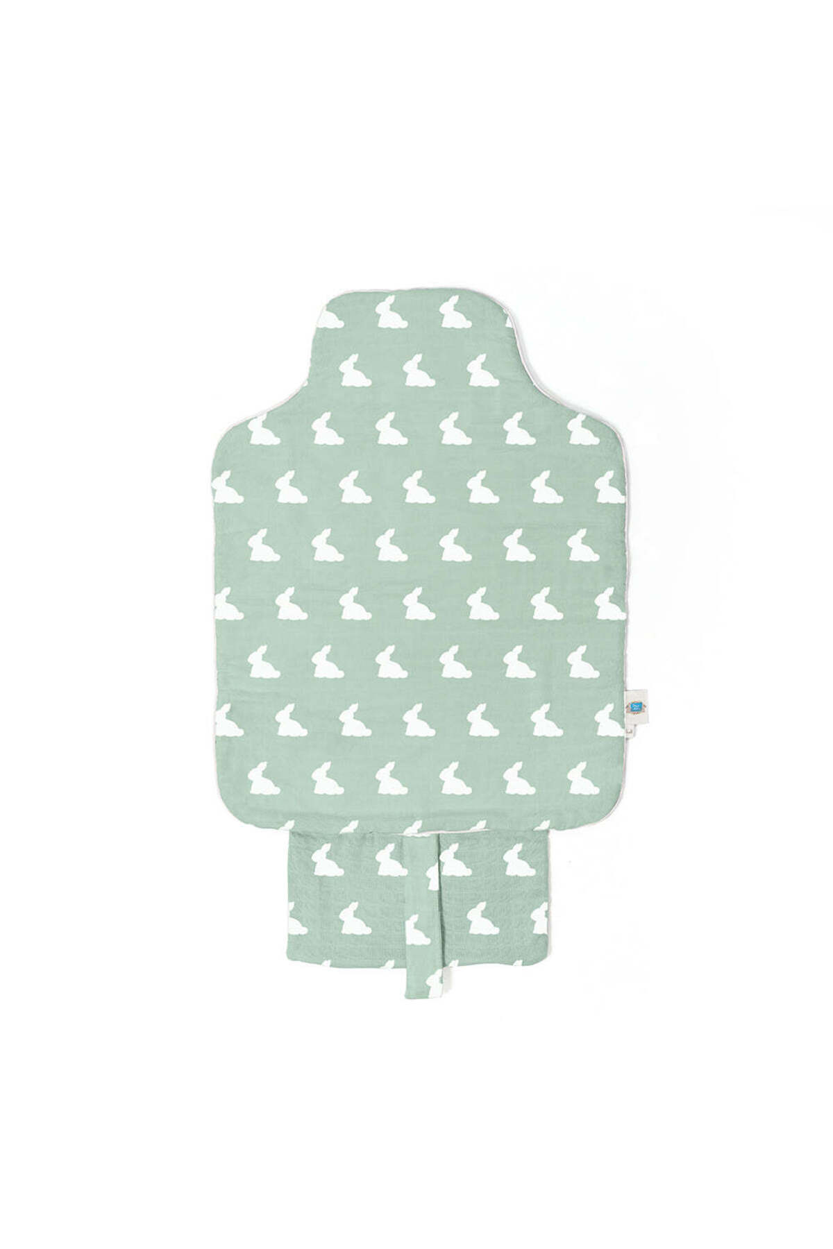 Deux Lapins %100 Pamuk Çantalı Pratik Katlanabilir Alt Değiştirme Matı - Mono Lapin Matcha Green fotoğrafı 2 (önizleme)