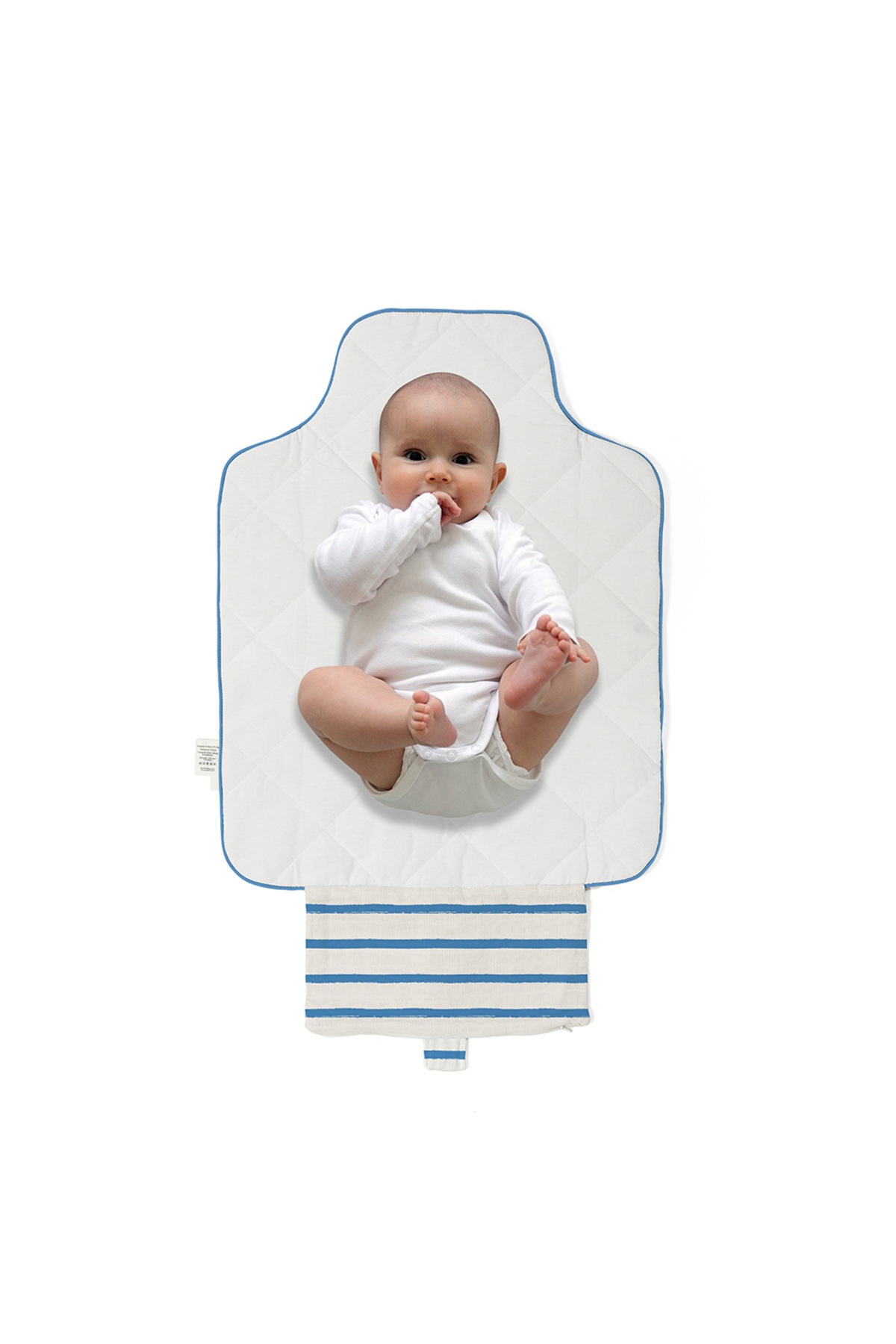 Deux Lapins %100 Pamuk Çantalı Pratik Katlanabilir Alt Değiştirme Matı - Coco Brush fotoğrafı 3 (önizleme)