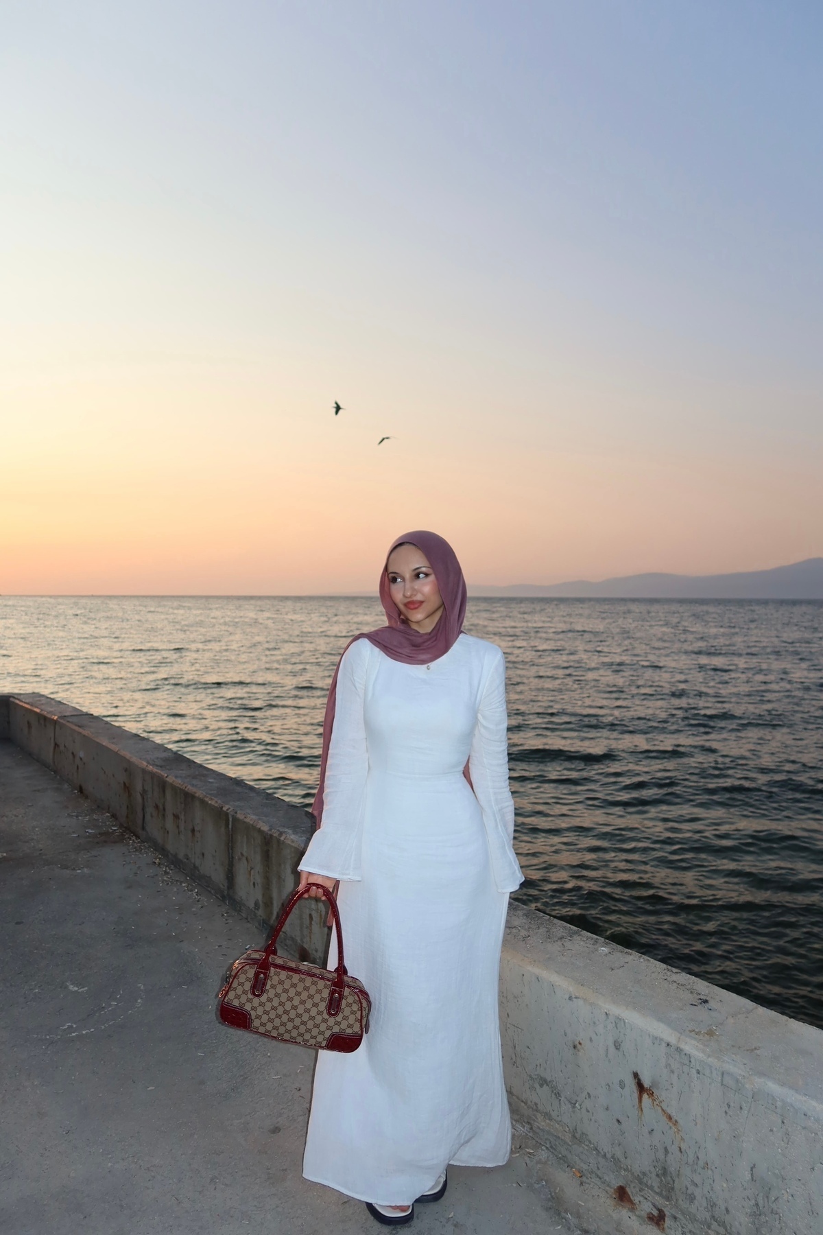 FASHION  Müslin Keten Elbise - Görsel 5