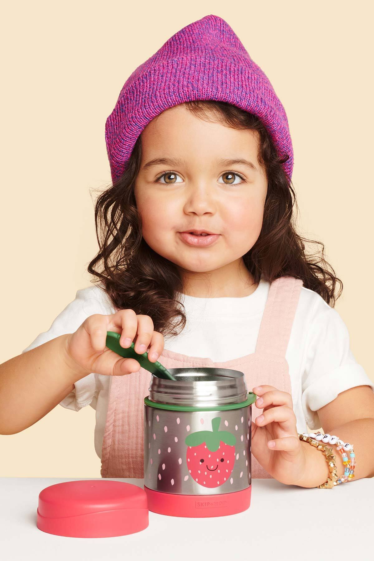 Skip Hop Zoo Paslanmaz Çelik Termos 325ml | Çilek fotoğrafı 4 (önizleme)
