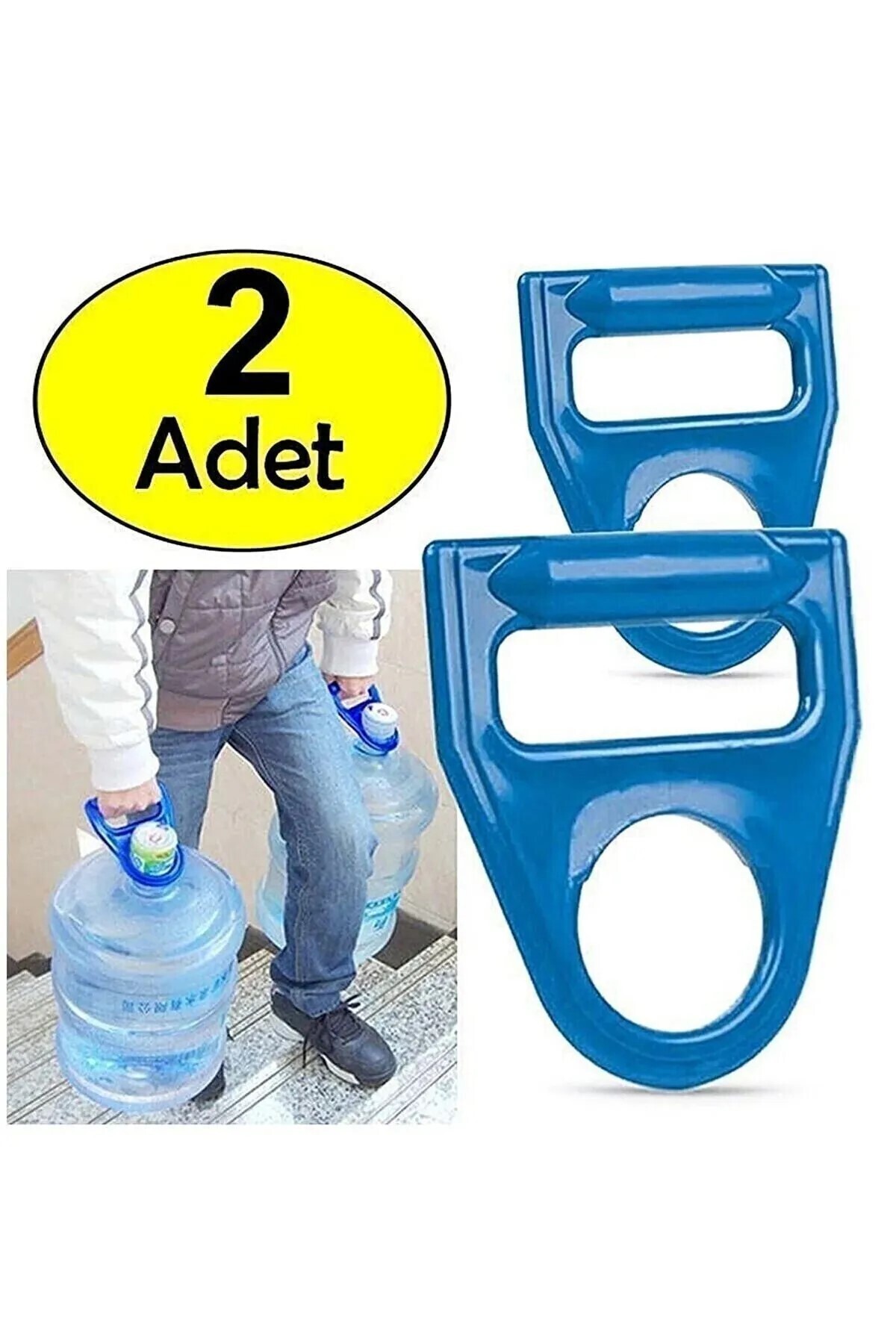 MUHAMO Kırılmaz Sert Plastik Damacana Taşıyıcı Kulp - Sağlam ve Damacana Taşıma Aparatı 2 Adet