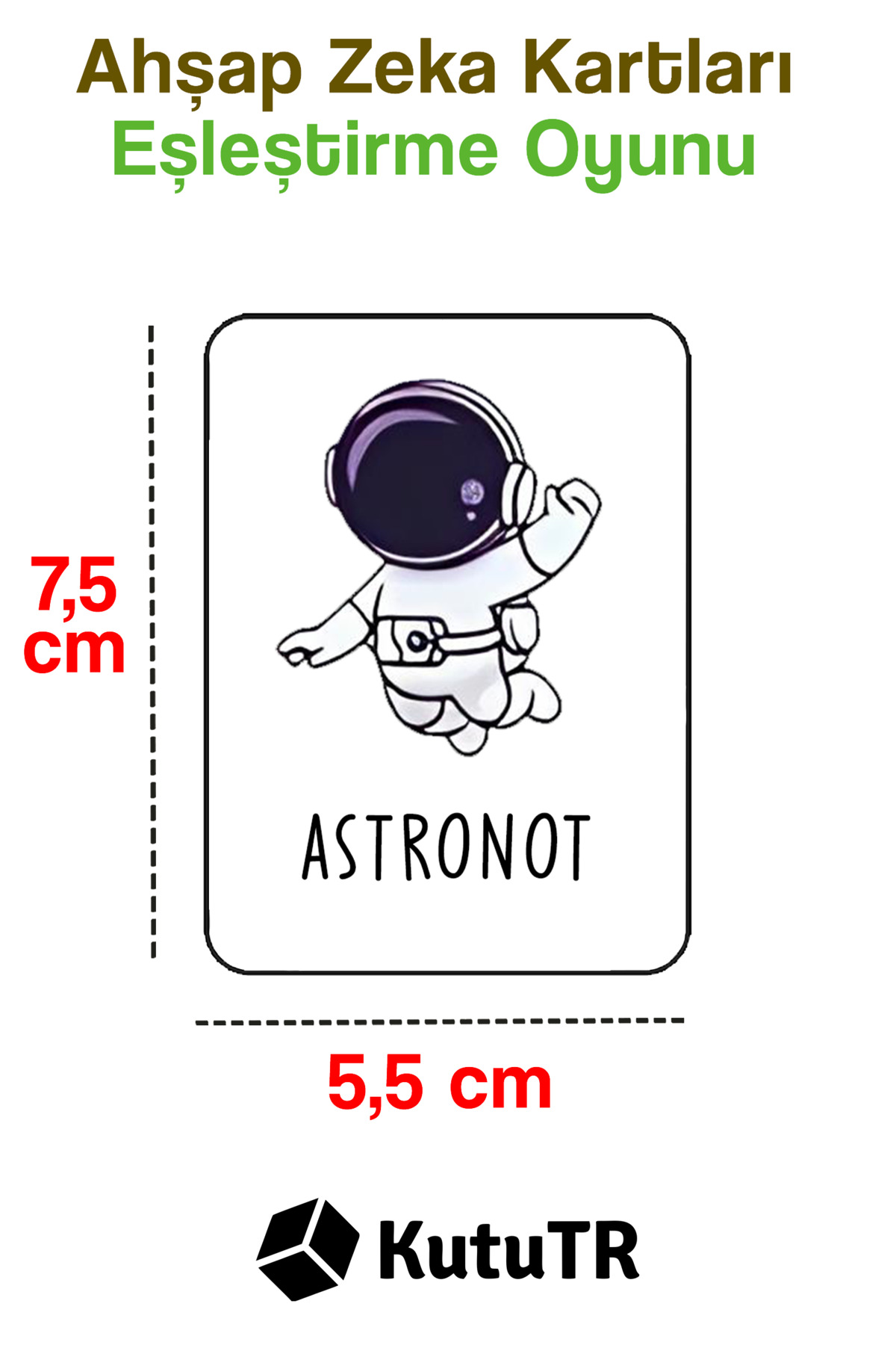 kutuTR Gezegenler Temalı Ahşap Zeka Kartları – 24 Parça Eşleştirme Seti fotoğrafı 5 (önizleme)