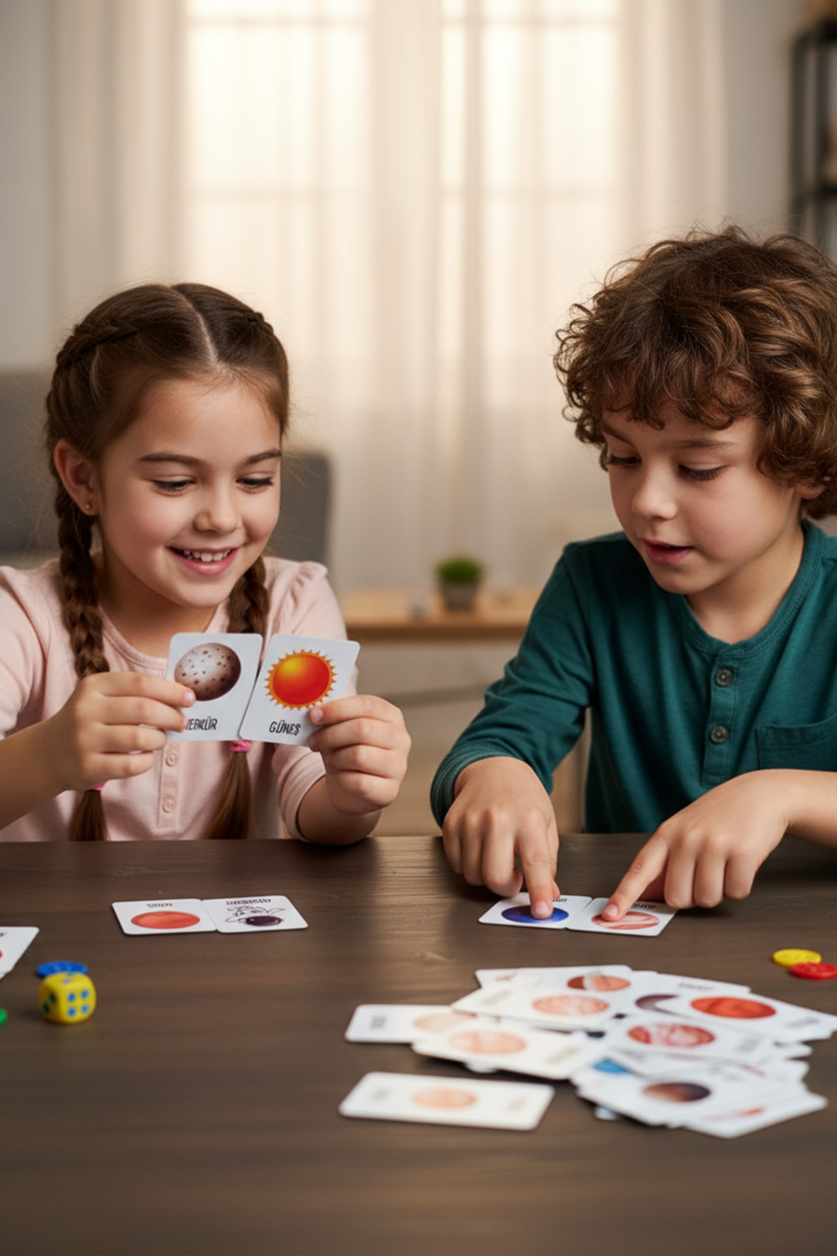kutuTR Gezegenler Temalı Ahşap Zeka Kartları – 24 Parça Eşleştirme Seti fotoğrafı 3 (önizleme)