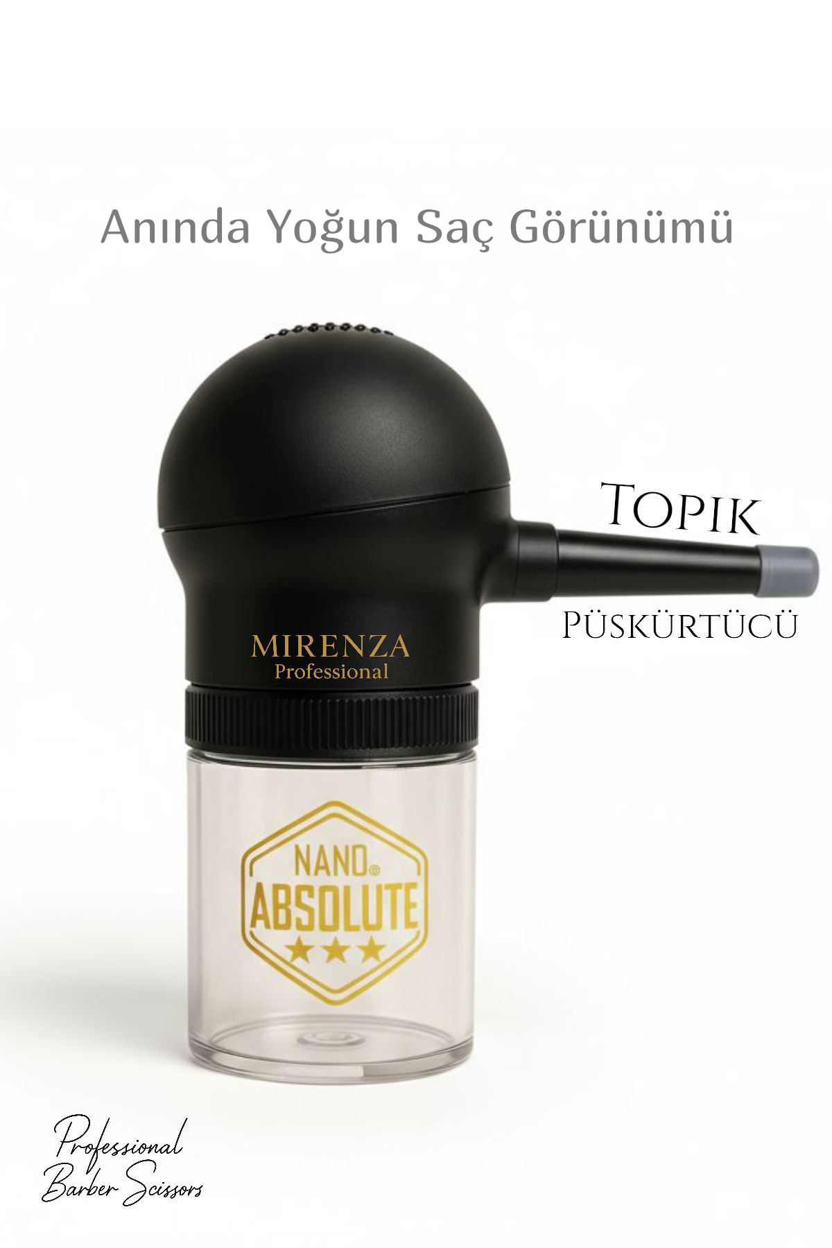 mirenza cosmetic Absolute Saç Fiber Tozu Aplikatörü - Hair Fibers & Spray Aplikatör- Topik Püskürtücü — G-583