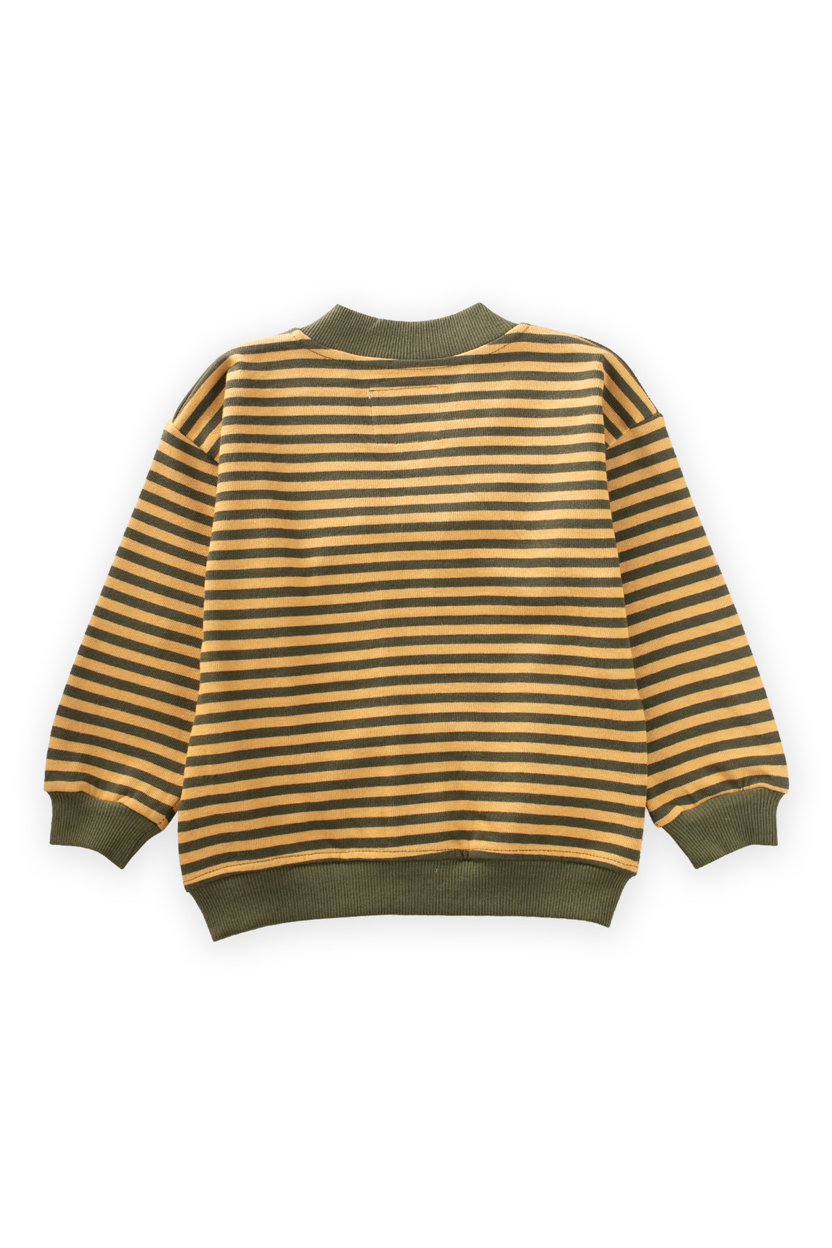 Cigit Çizgili Triko Hırka 0-4 Yaş Hardal Haki fotoğrafı 2 (önizleme)