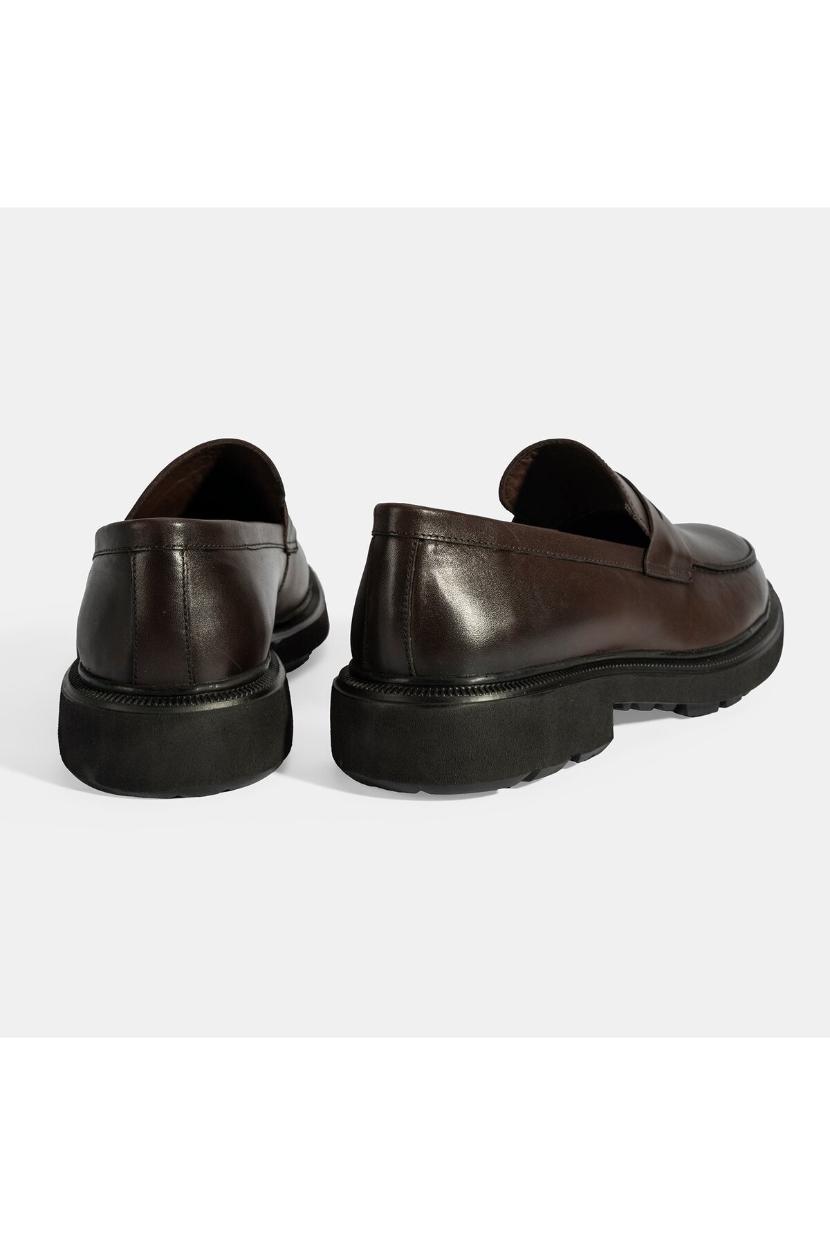 Desa Erkek Kahve Deri Loafer görsel 8