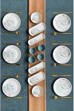 ers erbaşlar YONCA 16 Parça 6 Kişilik Lüx Kahvaltı Takımı Seti Kahvaltılık Su...