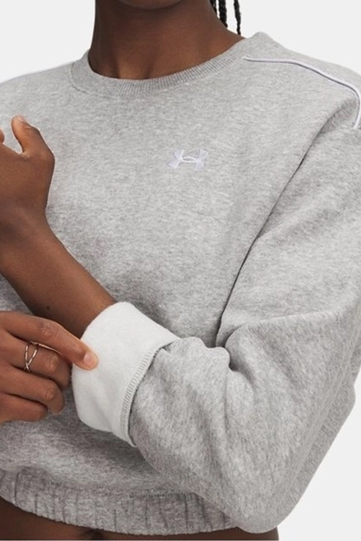 Under Armour UA Rival Fleece Piped Kadın Sweatshirt görsel 3