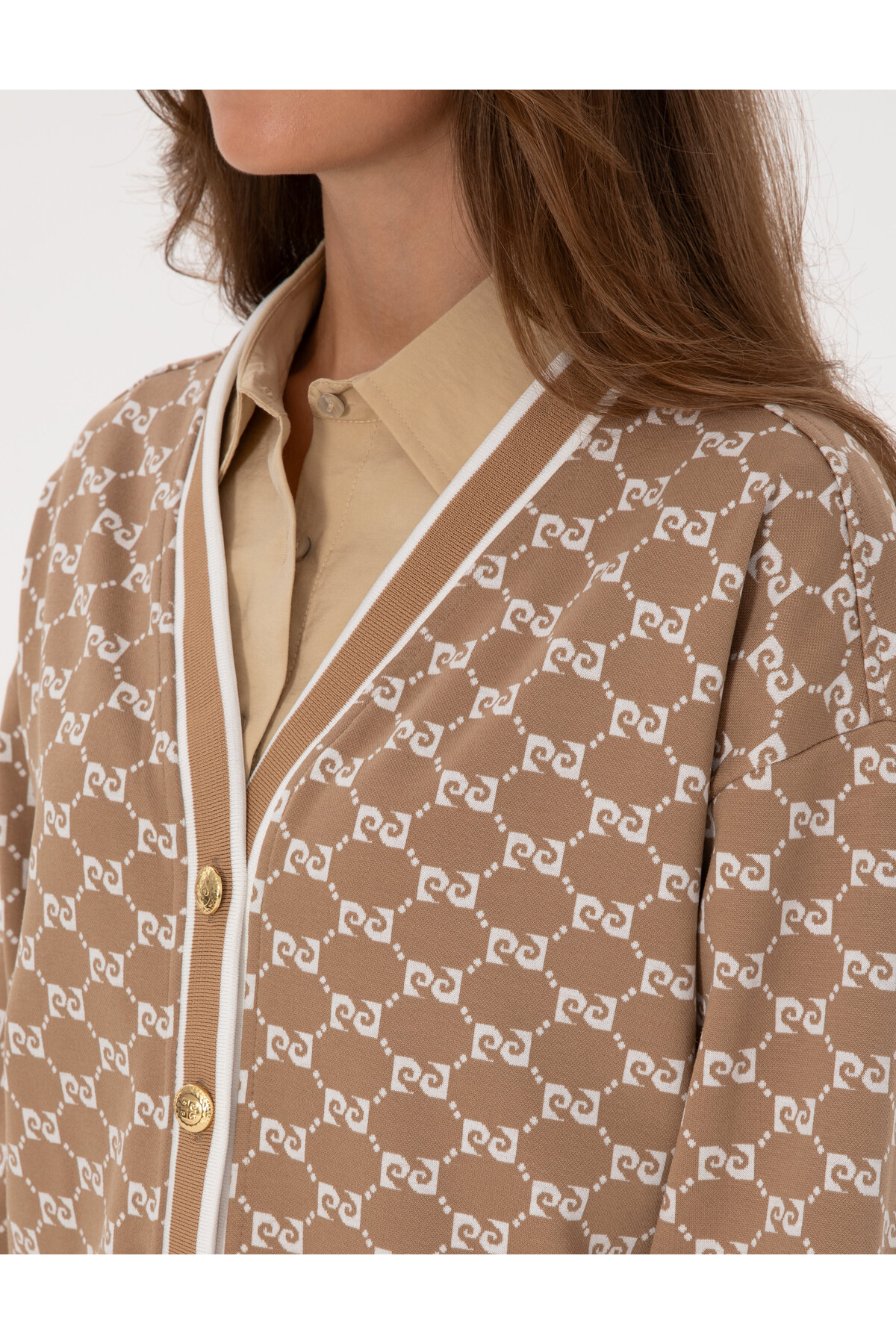 Pierre Cardin  Bej Comfort Fit Örme Hırka 50309128-VR011 - Görsel 7