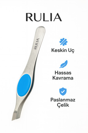 Rulia Professional RULIA Kaş Cımbızı – Tek Hamlede Kıl Kavrama, Kesik Uç, Sil...