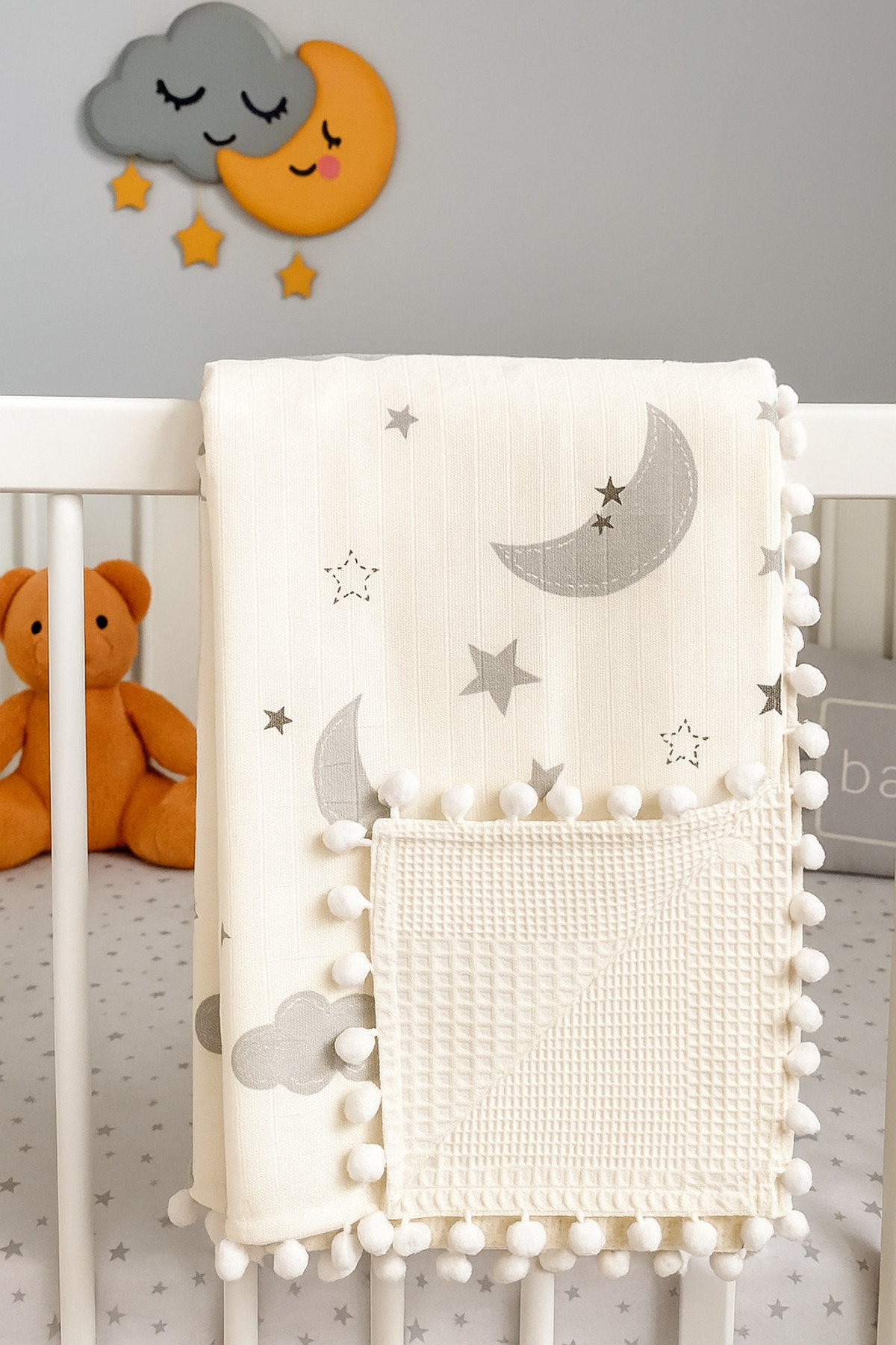 Findlay Baby MÜSLİN BATTANİYE PİKELİ ÇİFT KAT fotoğrafı 2 (önizleme)