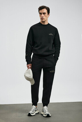 Lufian Sıgma Siyah Erkek Sweatshirt 112030186