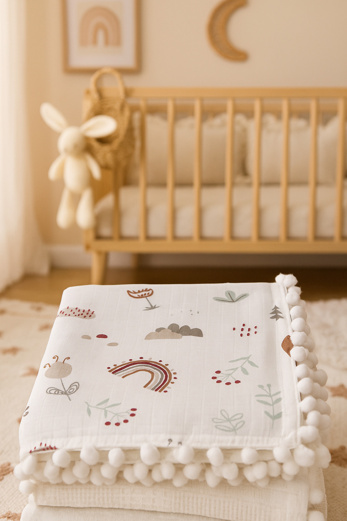 Findlay Baby MÜSLİN BATTANİYE PİKELİ ÇİFT KAT fotoğrafı 5 (önizleme)