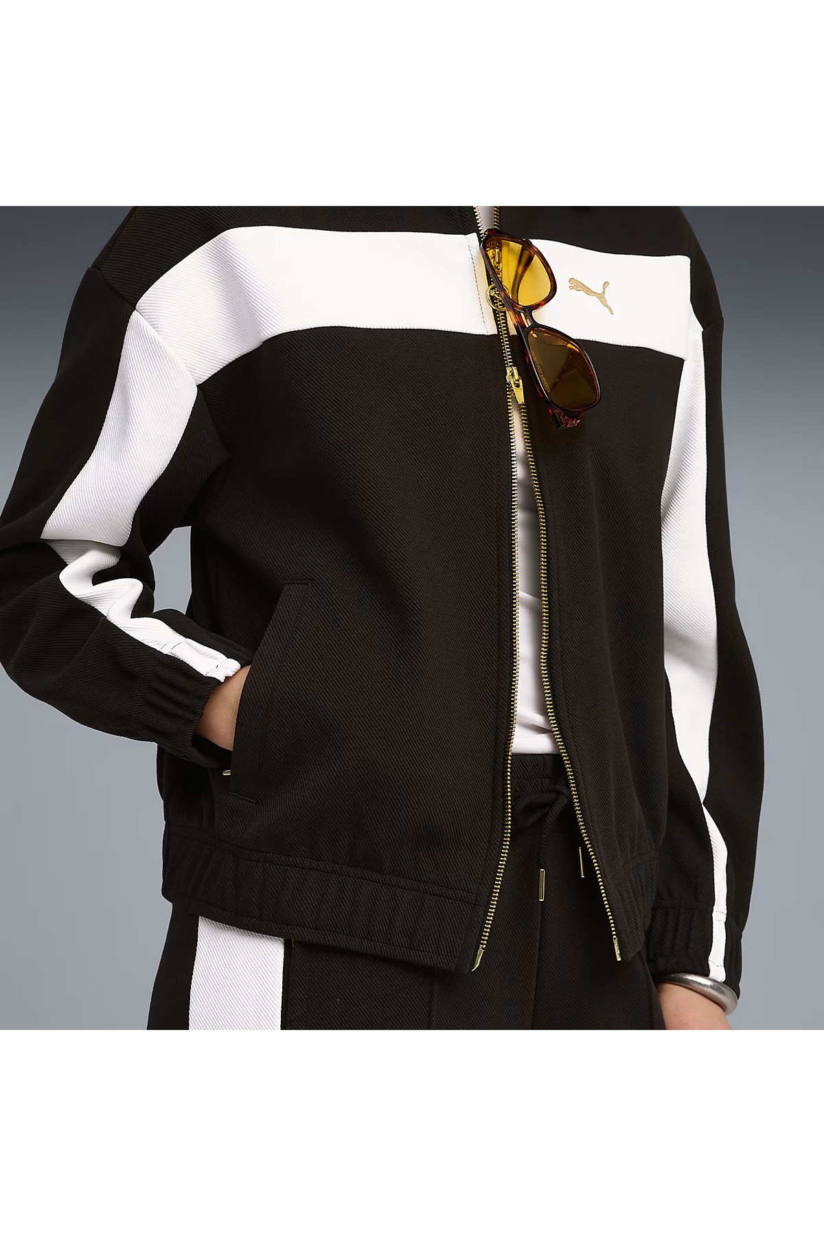 Puma T7 Relaxed Track Kadın Siyah Günlük Stil Ceket 63213701 görsel 5