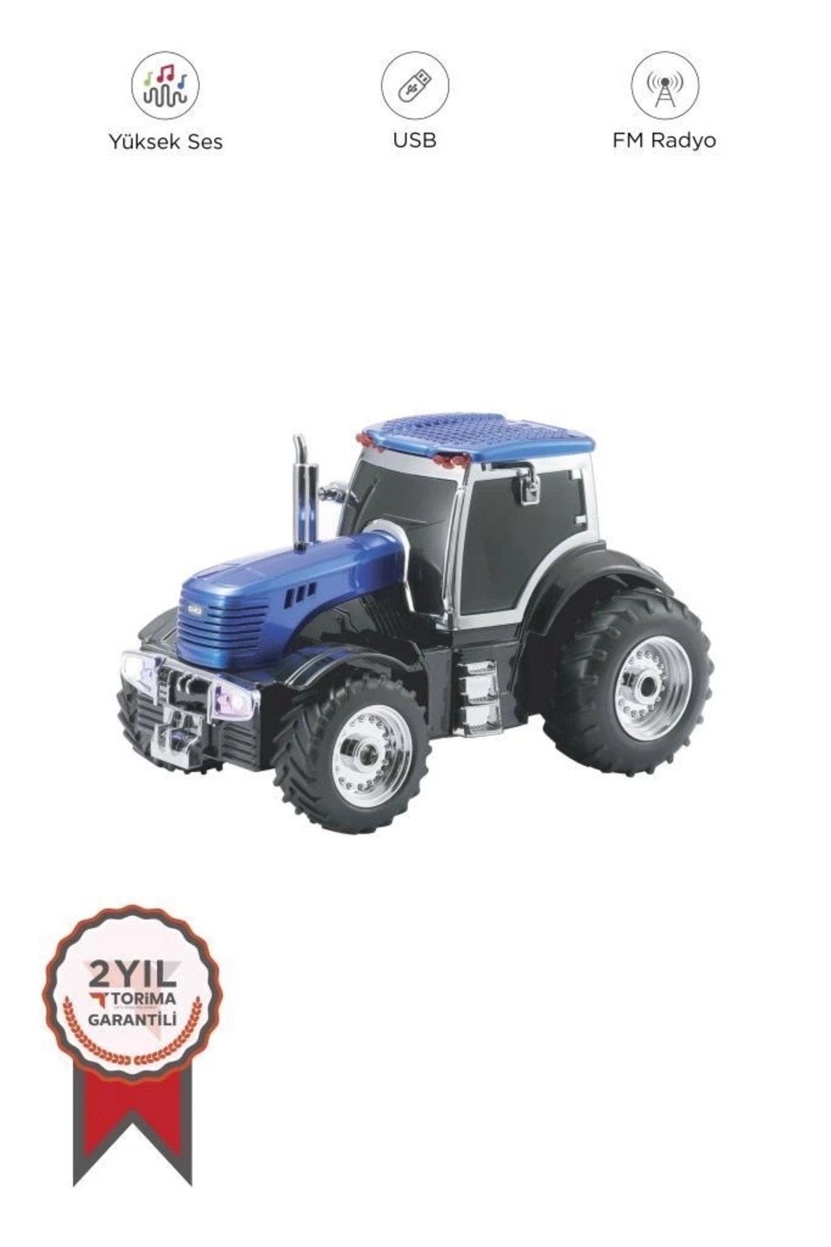 Epilons D42 Mavi Traktör Tasarım Usb/fm Radyo Bluetooth Hoparlör Speaker