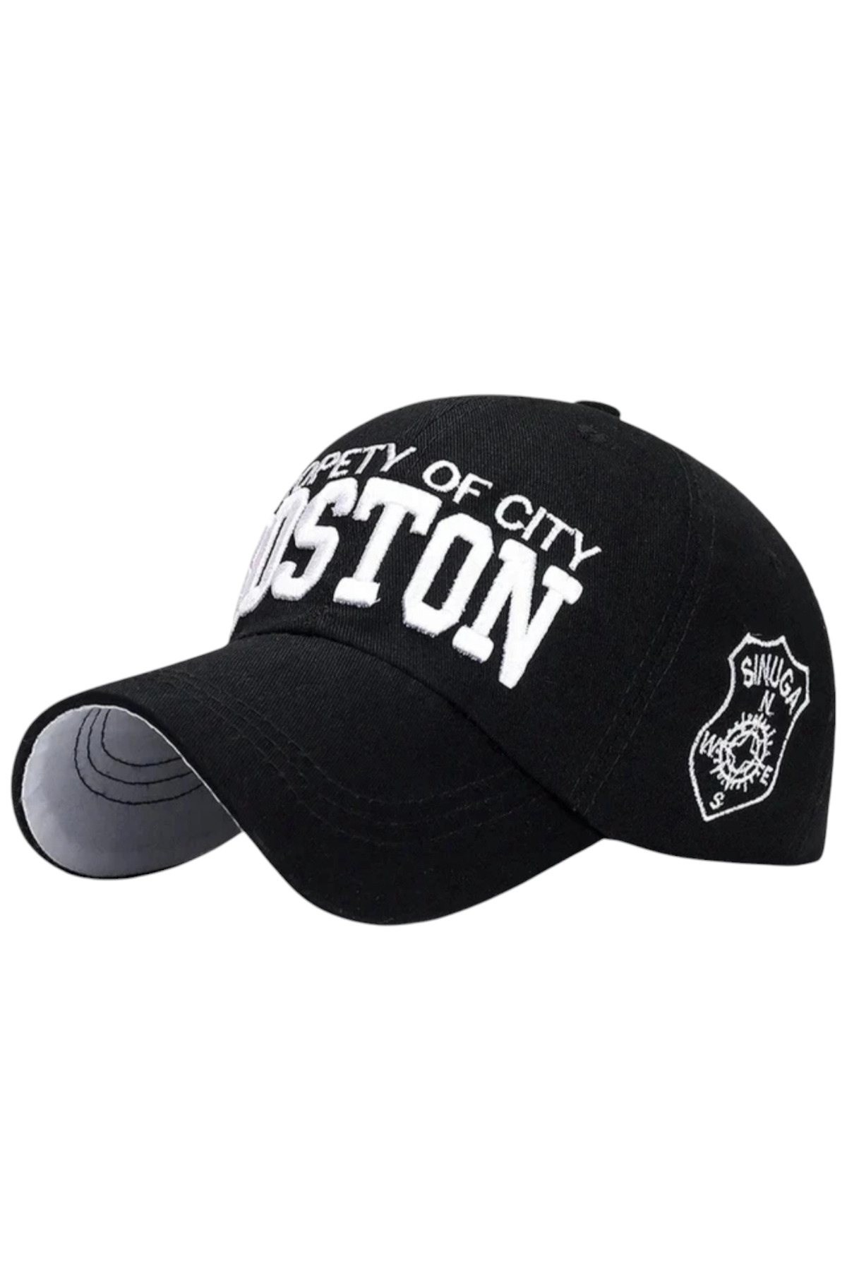 Şapka Market  Boston Vintage Siyah Kep Şapka