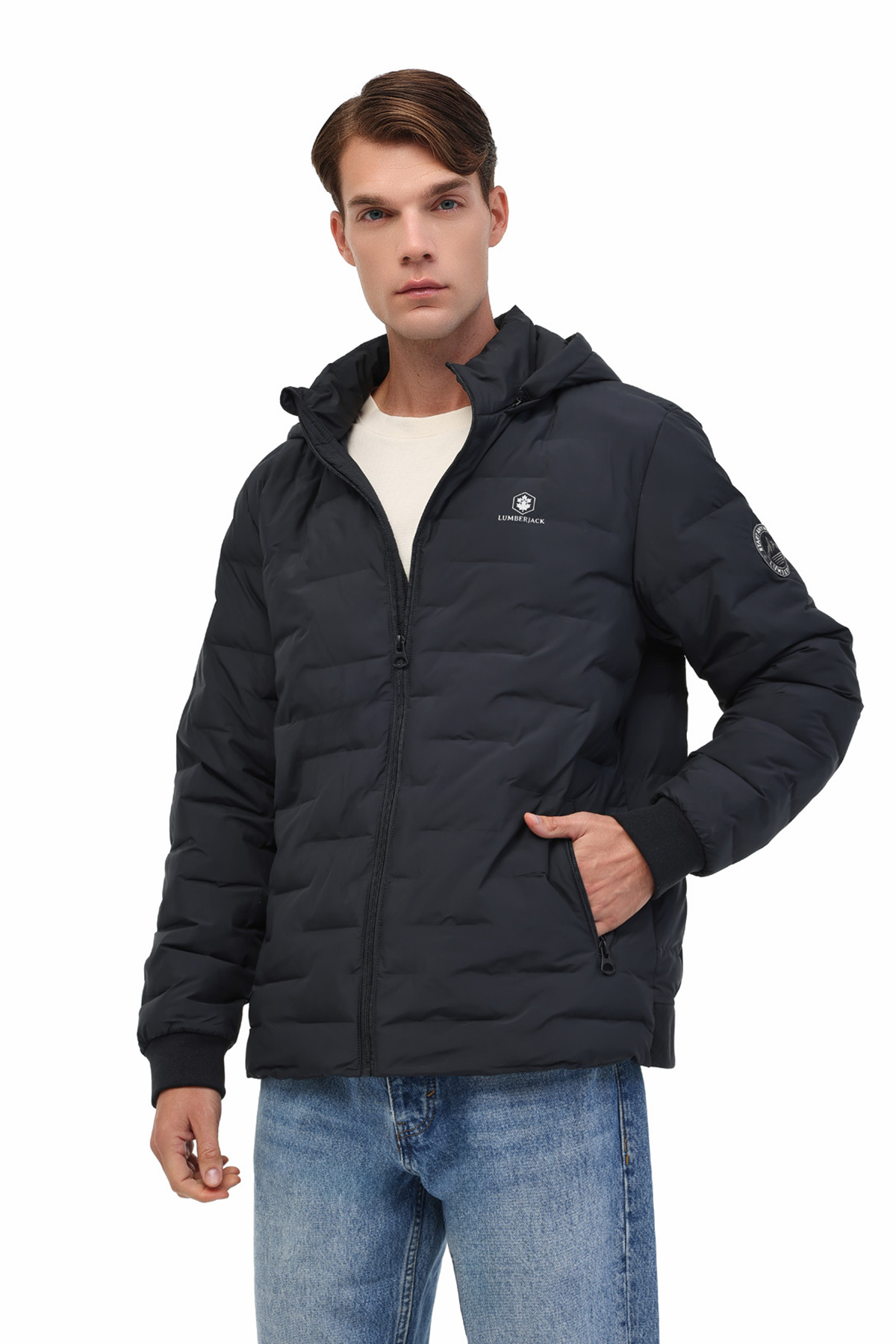لامبرجک کاپشن مردانه مشکی ML AMOTT COAT 5PR