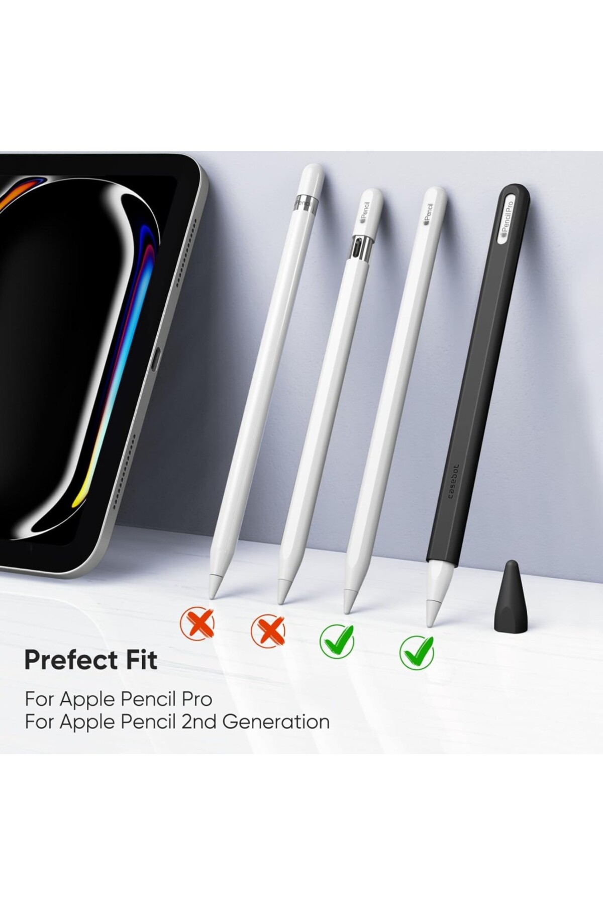 Apple Pencil Pro & Apple Pencil 2. Nesil için Uyumlu Koruyucu