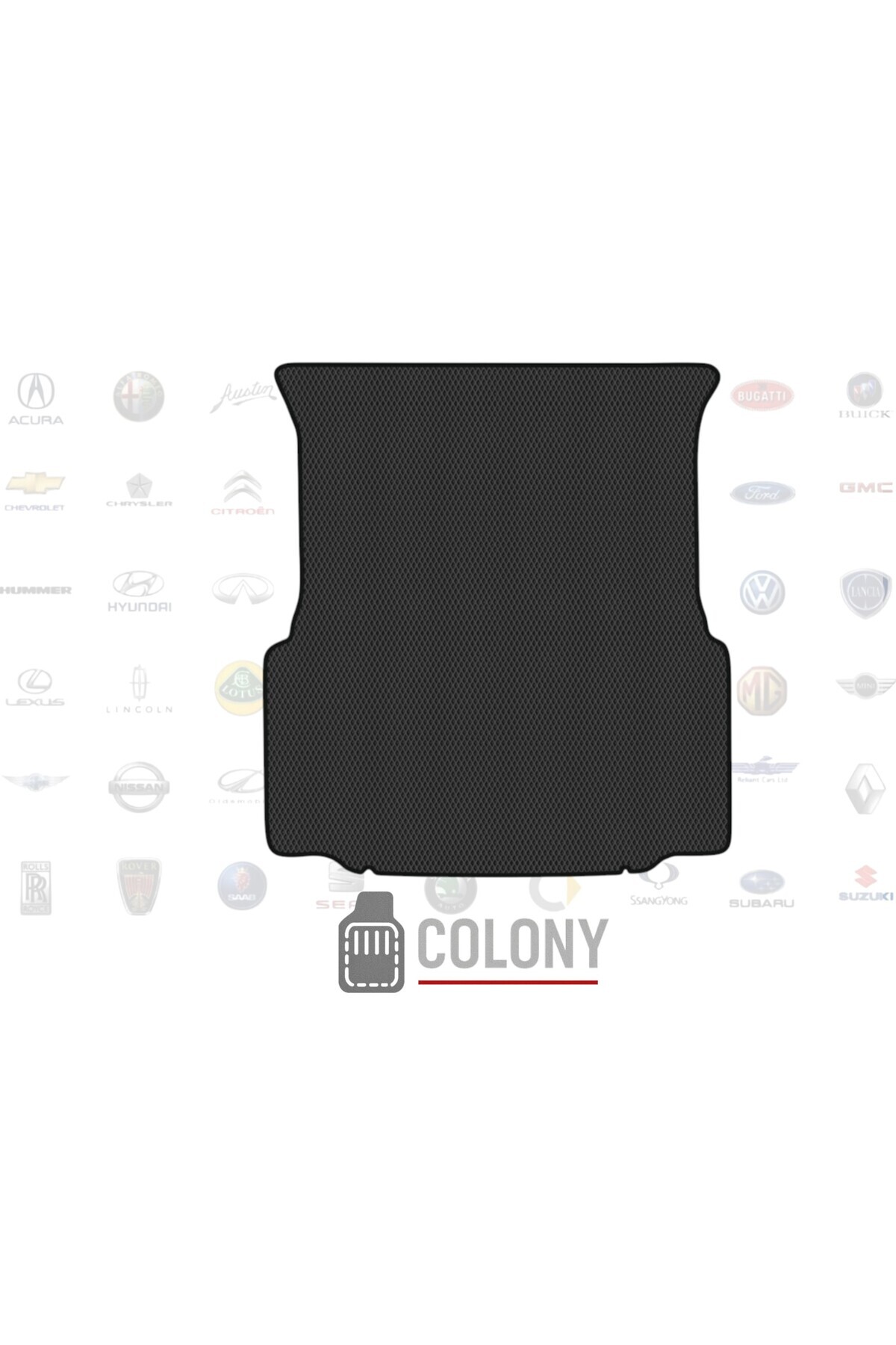 COLONY Skoda Superb 2008-2015 liftback Premium Eva Oto Bagaj Paspası & Bagaj Havuzu - Siyah