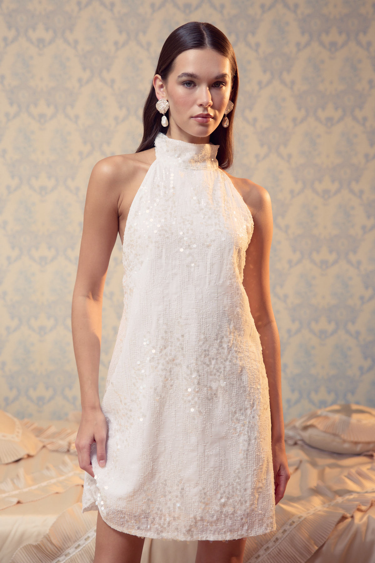 LAMODEMAPASS  Sorbe Payetli Elbise - Görsel 5