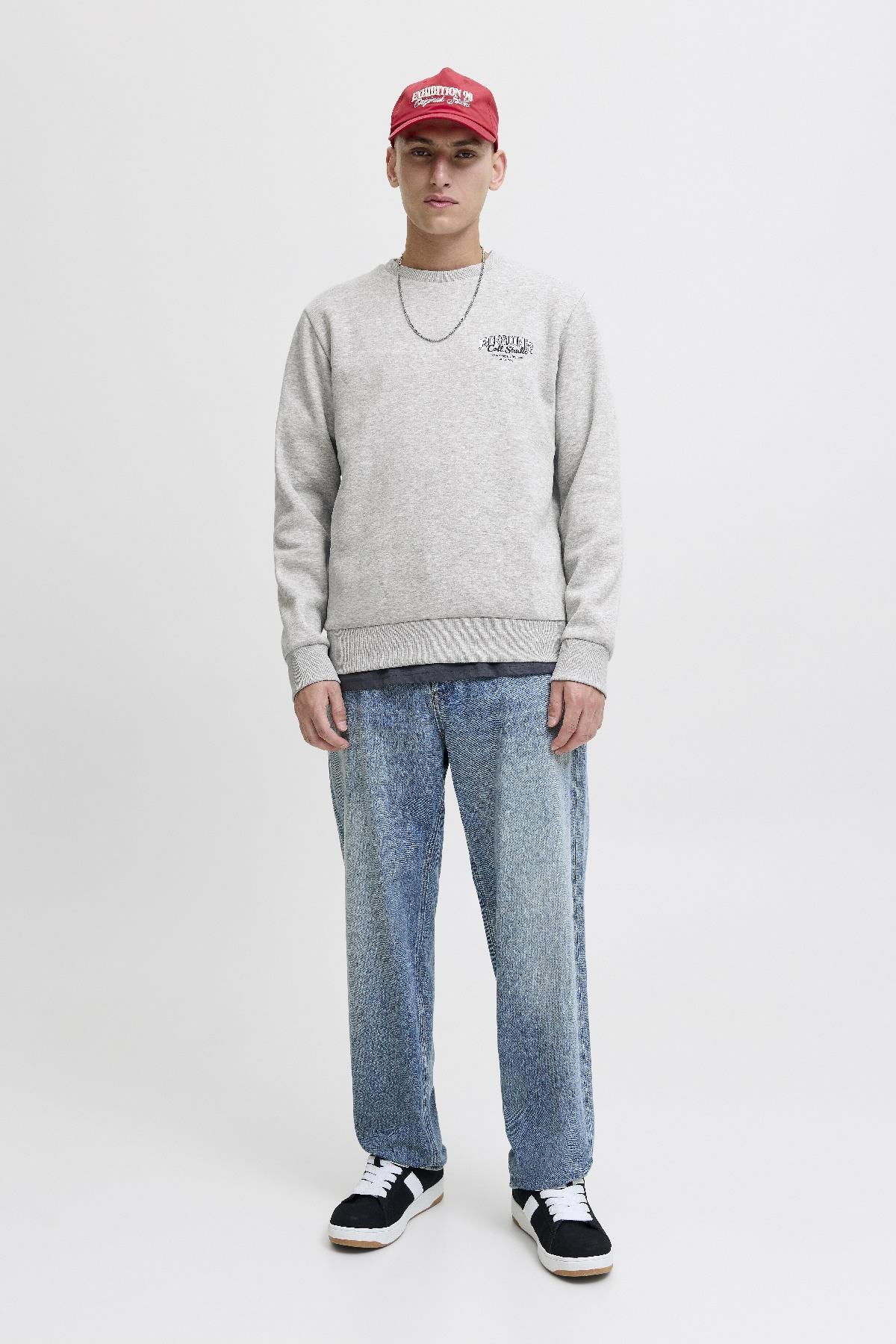 سویشرت مردانه راسته آستین بلند | جک اند جونز Jack & Jones 12278601 - تصویر 3