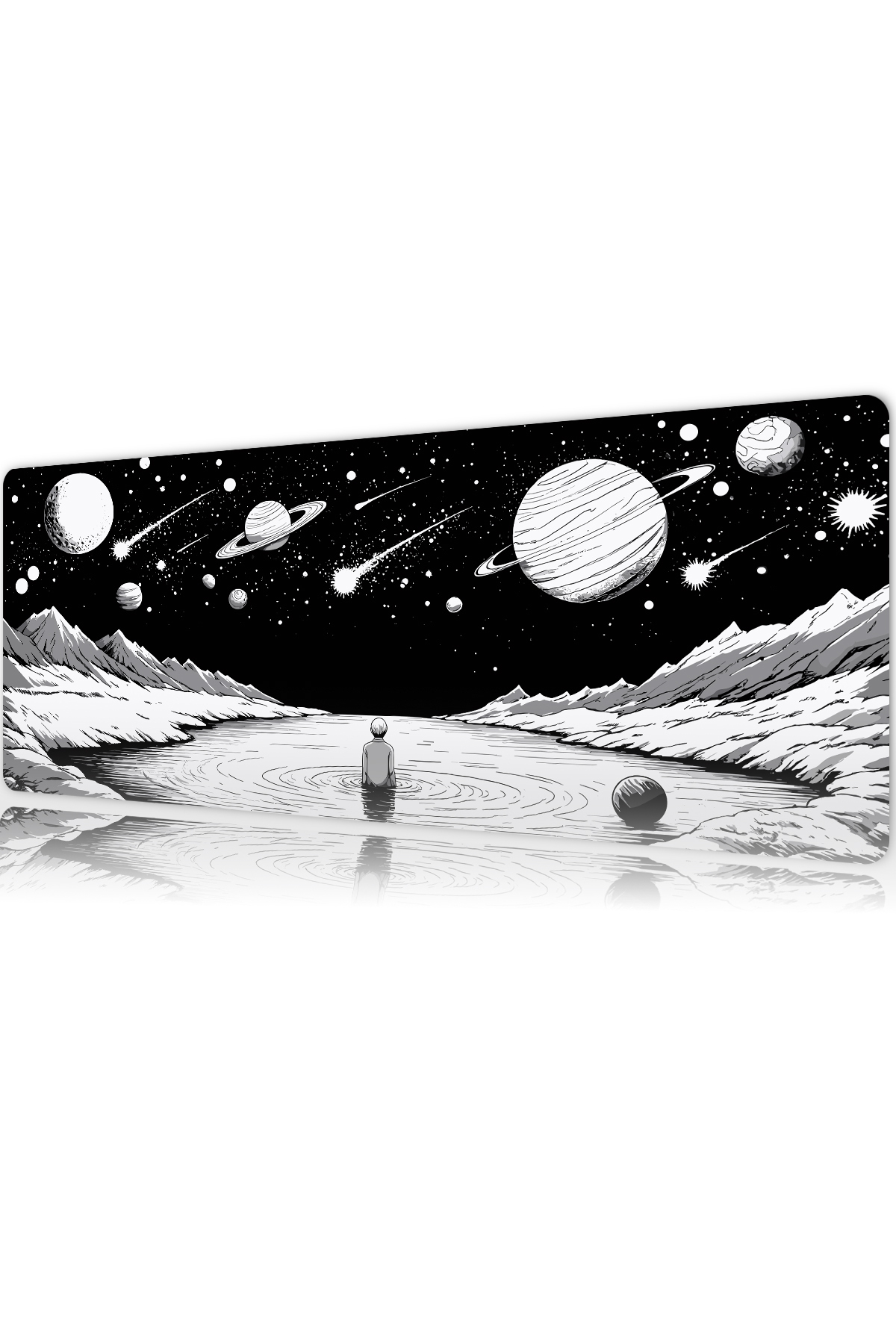 Cosmis Solitude 70X30 3MM Thick Premium Gaming player mousepad, Anti Slip XXL mouse pad