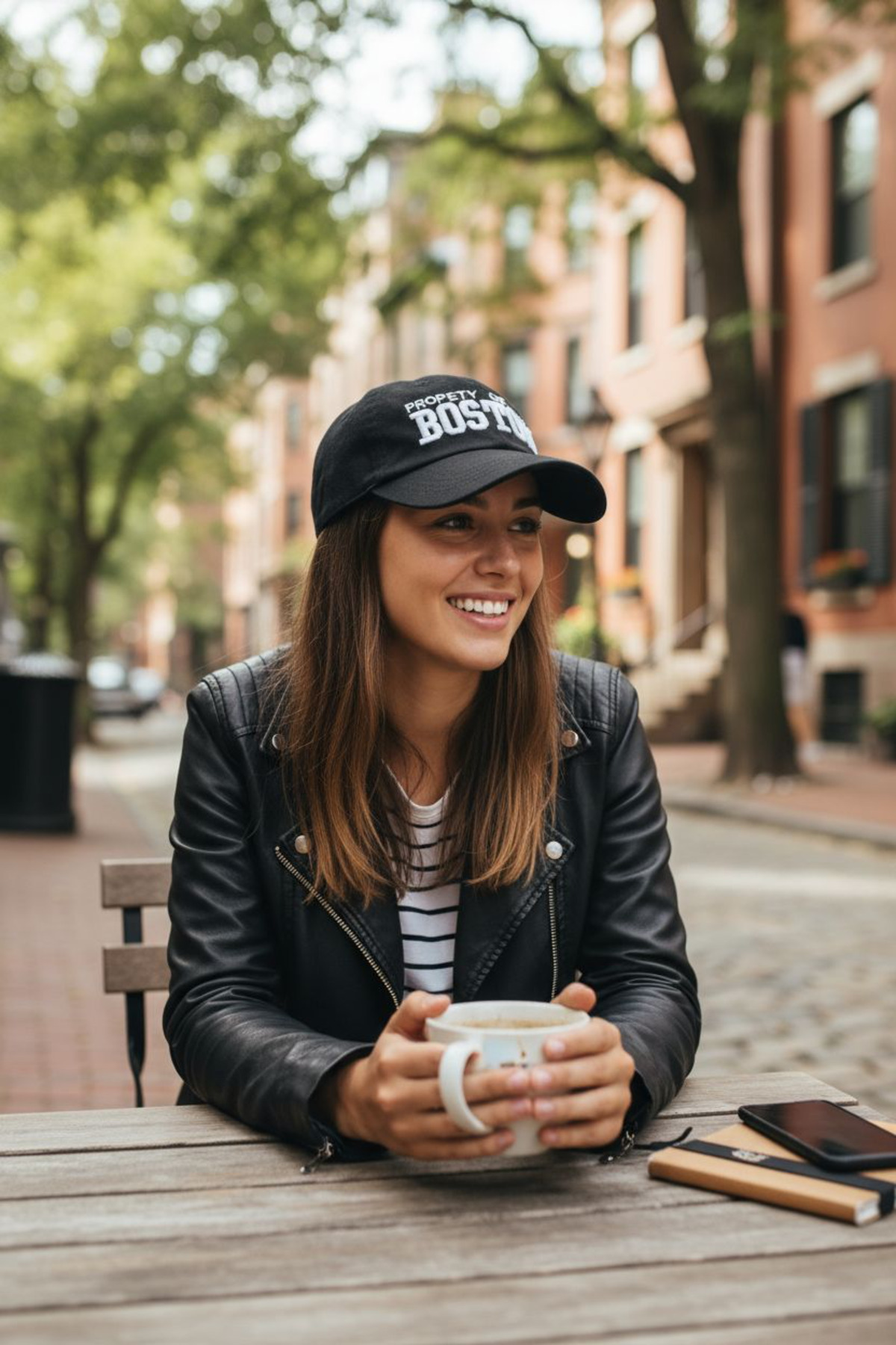 Şapka Market  Boston Vintage Siyah Kep Şapka - Görsel 5