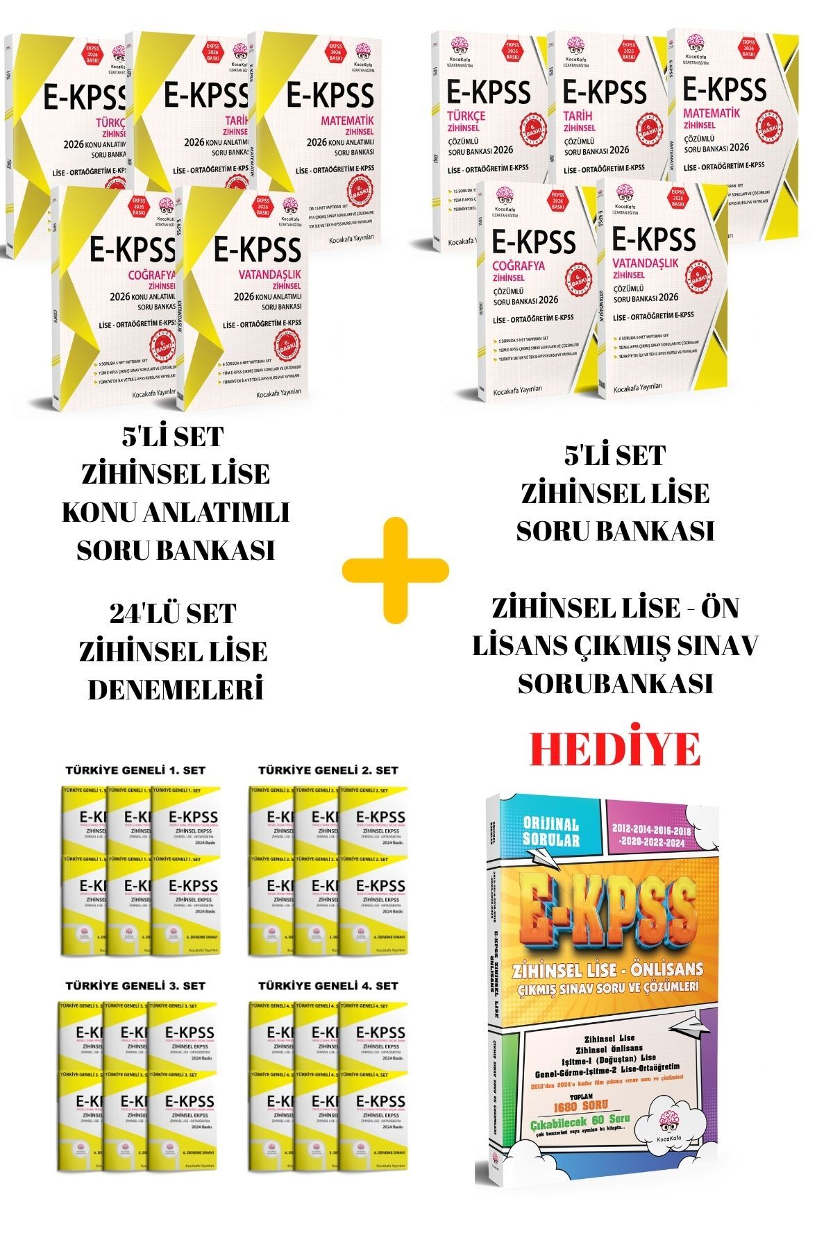 Kocakafa Yayınları EKPSS ZİHİNSEL KONU ANLATIMLI SORU BANKASI +