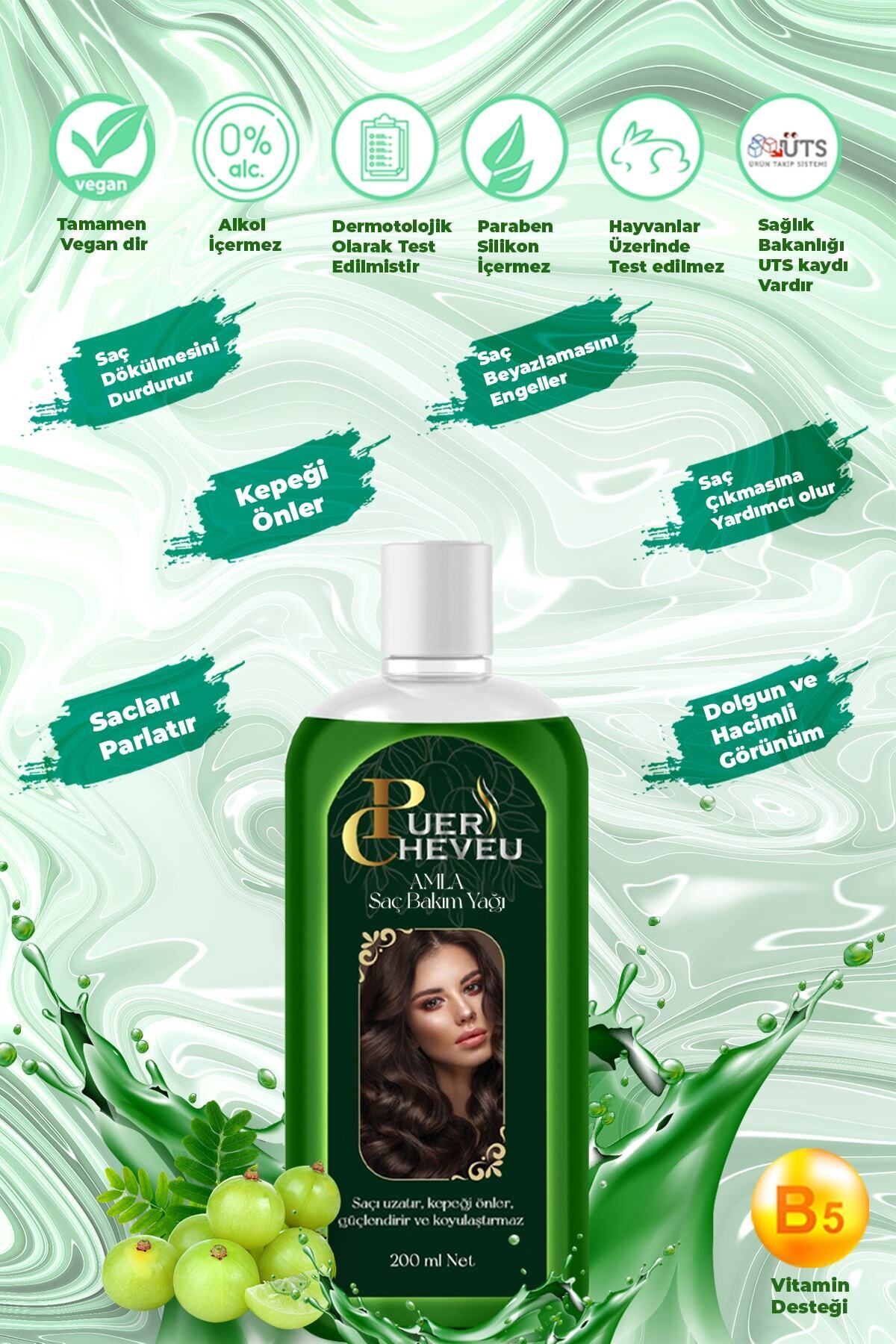 Amla Saç Bakım Yağı 200 Ml — Puer200mlsacyagi — تصویر 3 از 4