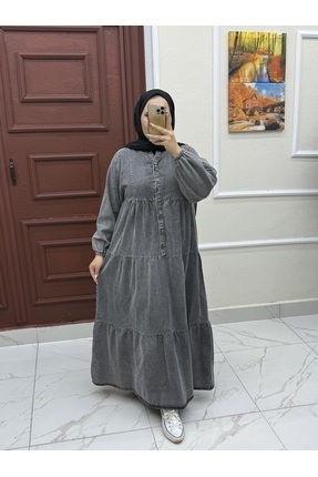 İLGEN TEKSTİL Kot elbise