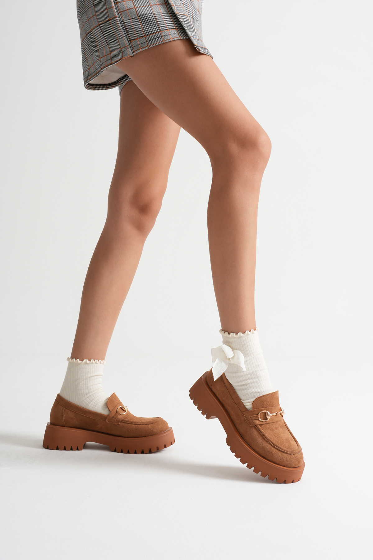 MFT AYAKKABI Kadın Loafer Makosen Casual Tokalı Günlük Ayakkabı görsel 2