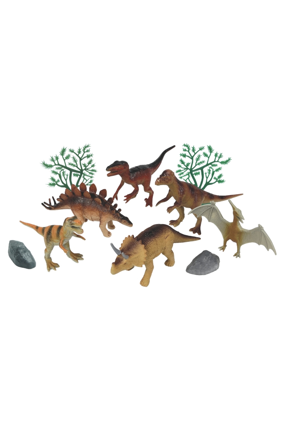 Brother Toys Poşetli 10 Parça Dinozor Dinazor Seti 16 Cm. Trex