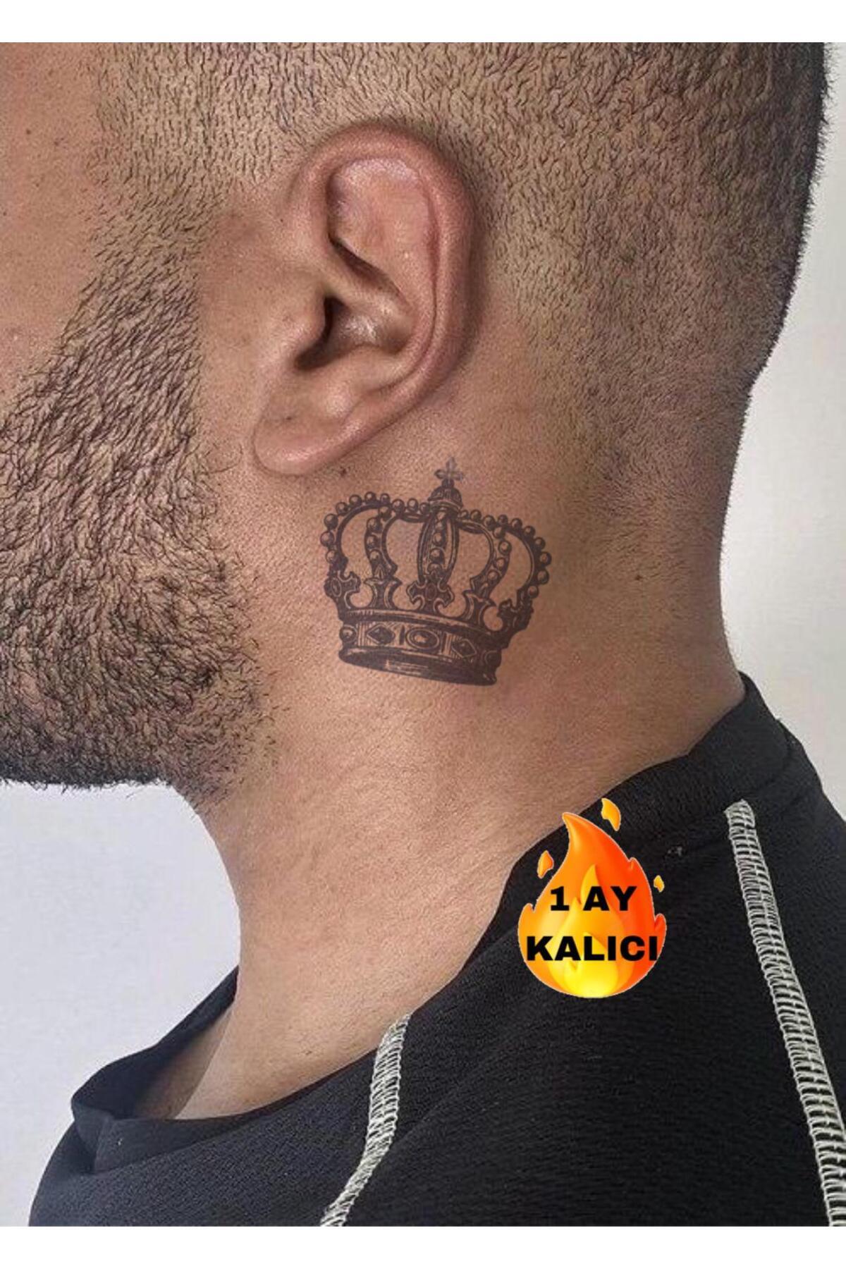 Mecit Tuhafiye 1 AY KALICI TAÇ ENSE BİLEK BOYUN İÇİN GEÇİCİ DÖVME