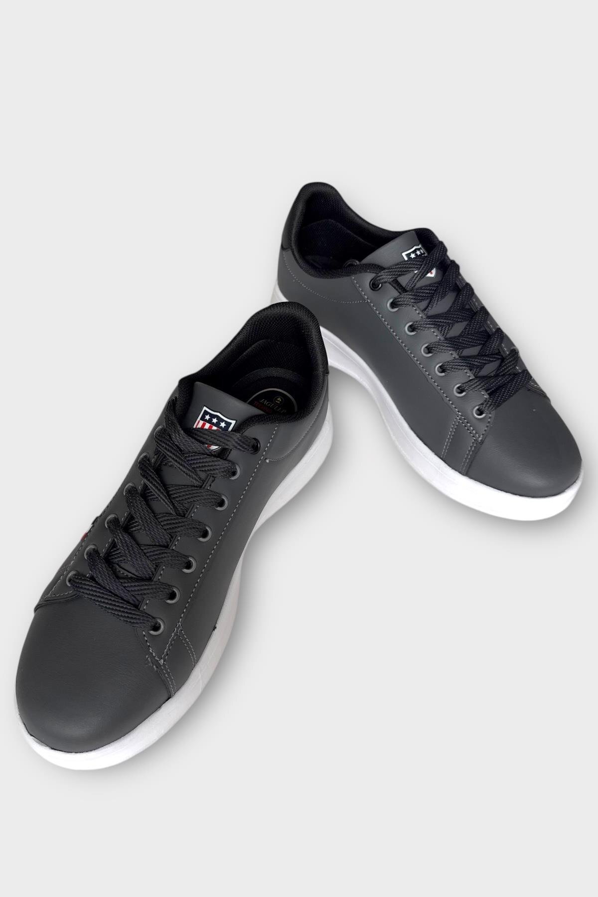 Unisex Sneakers Günlük Spor Ayakkabı FÜME - SİYAH — سفید 2743 — تصویر 4 از 8