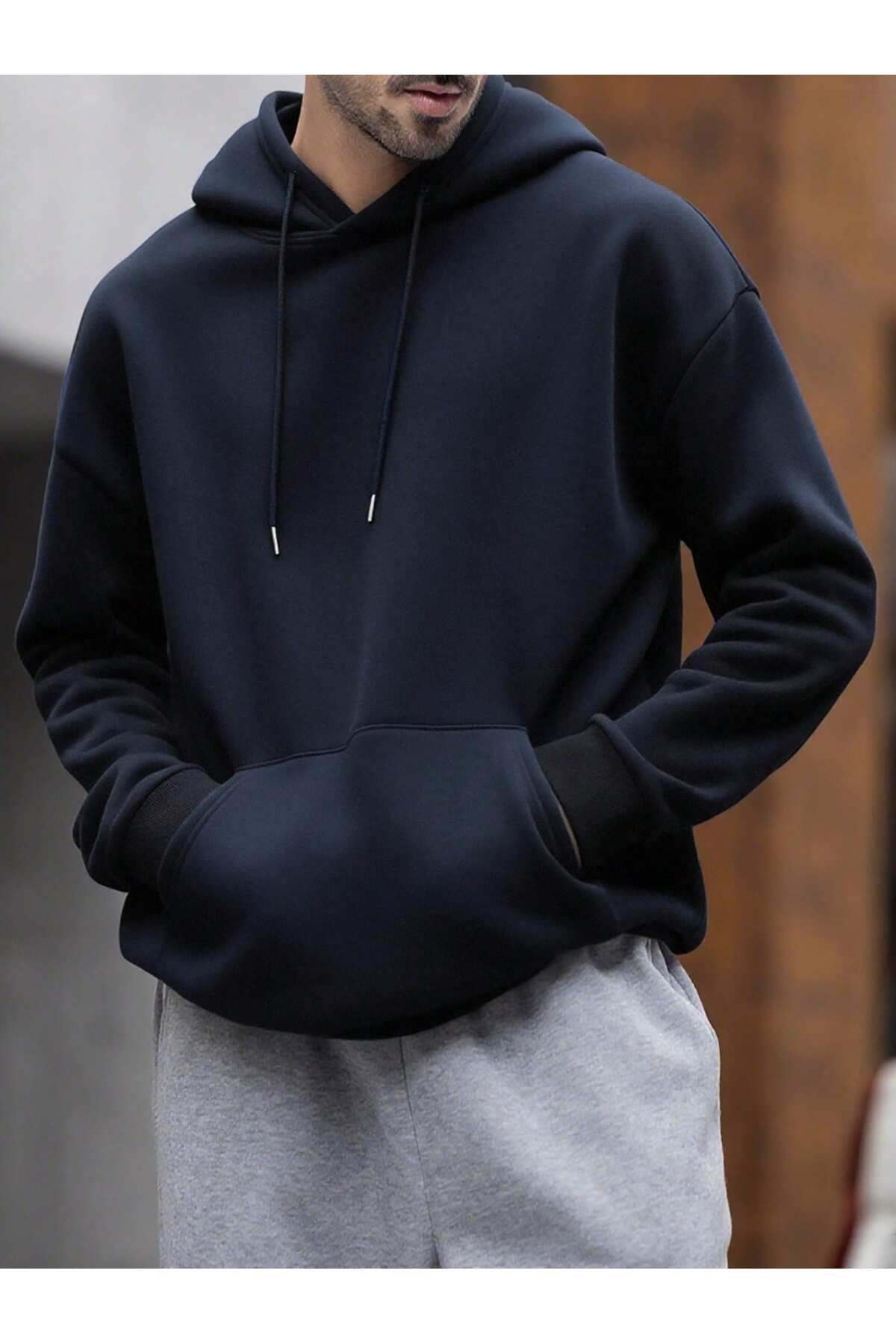 EYAX MODA 3'lü Avantaj Set Kapüşonlu Sweatshirt görsel 6