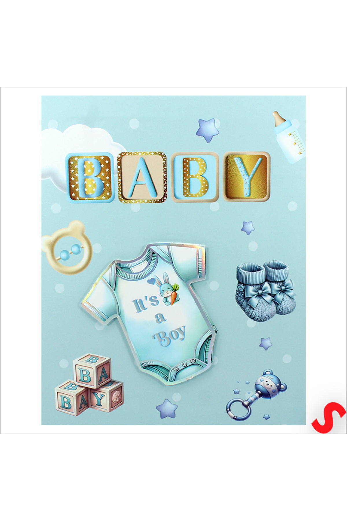 Süsle Baby Party Bebek Fotoğraf Albümü Kutulu, 80 Resimlik - Mavi Tulum fotoğrafı 3 (önizleme)