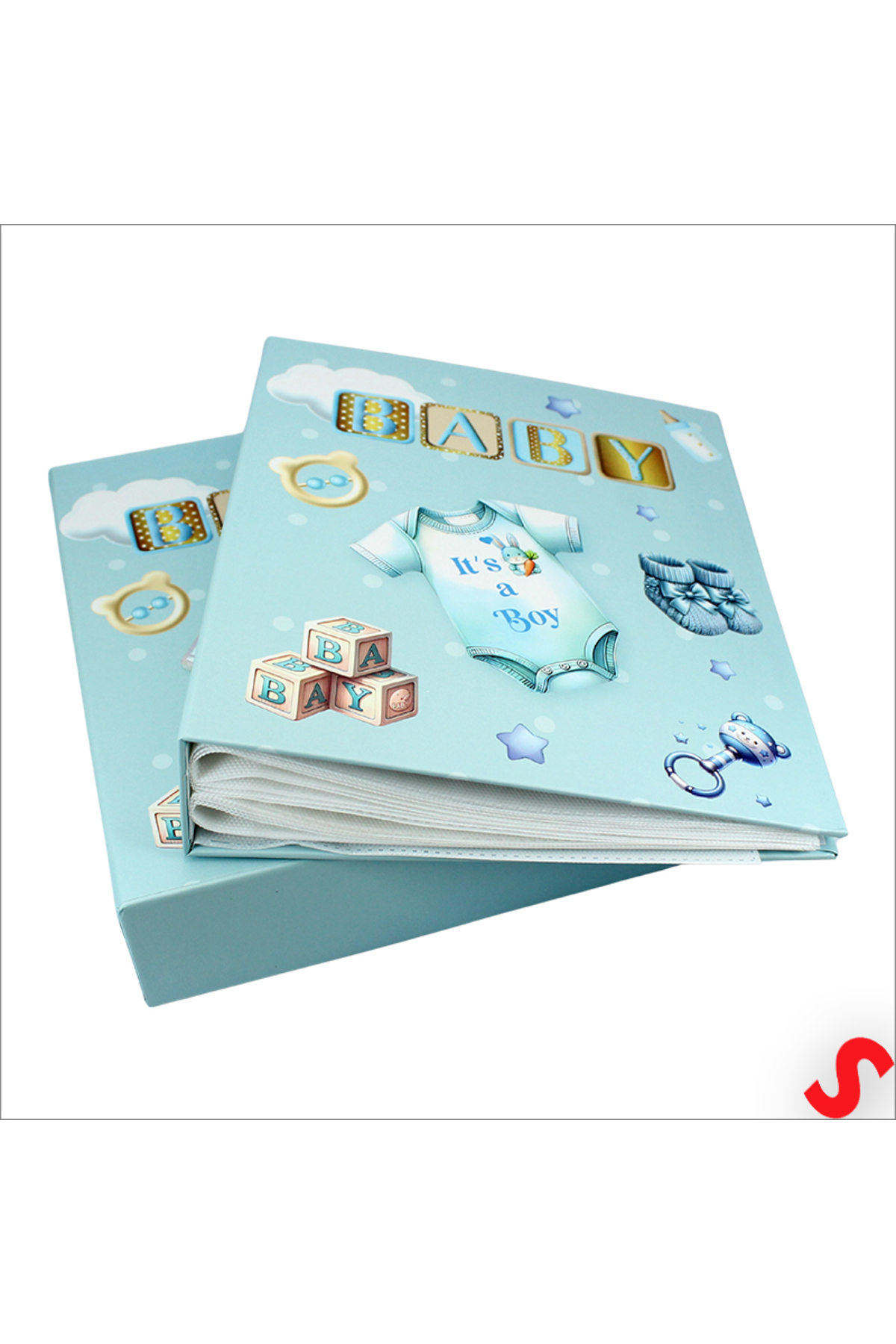 Süsle Baby Party Bebek Fotoğraf Albümü Kutulu, 80 Resimlik - Mavi Tulum fotoğrafı 4 (önizleme)