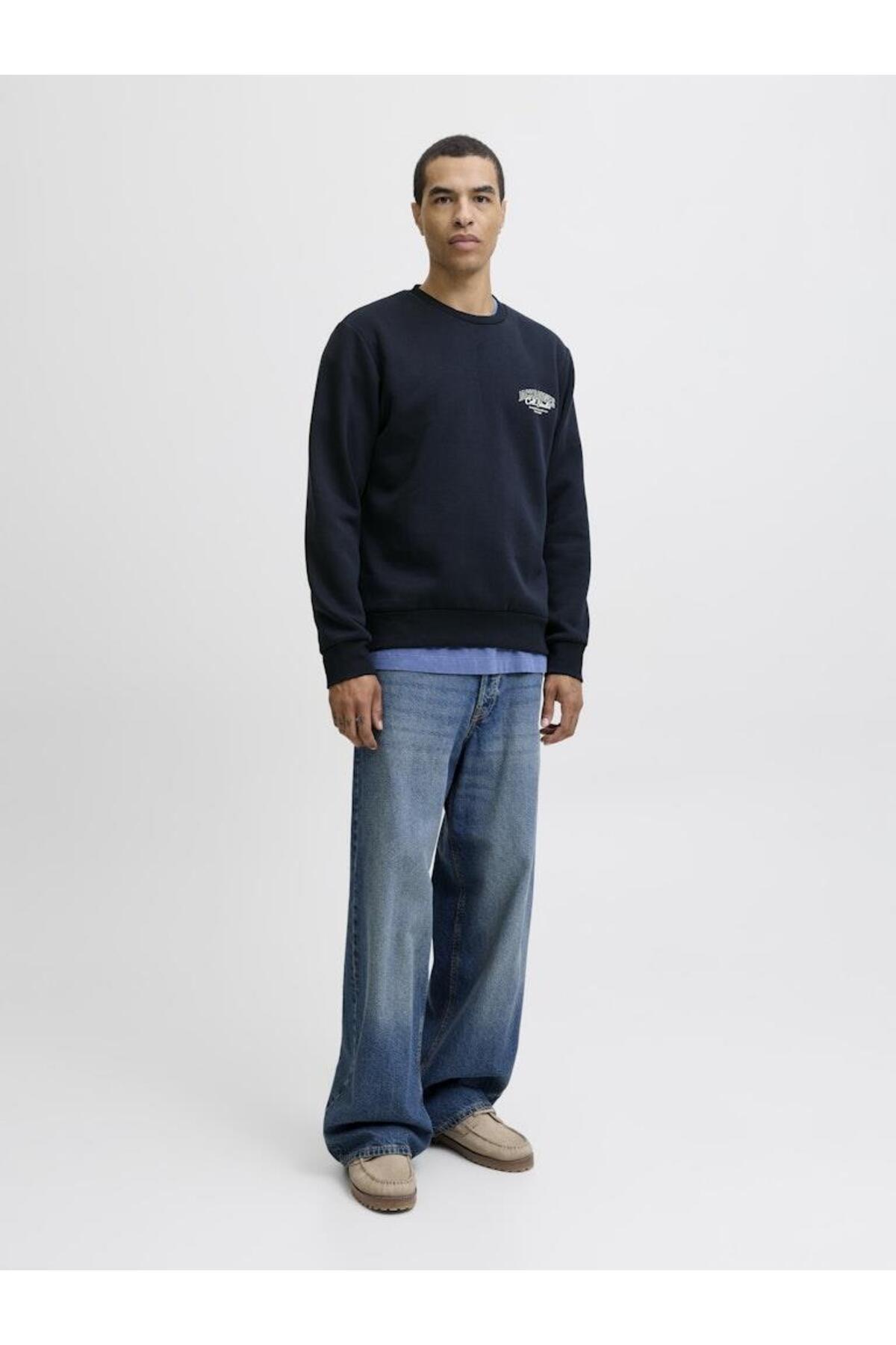سویشرت مردانه راسته آستین بلند | جک اند جونز Jack & Jones 12278601 - تصویر 2