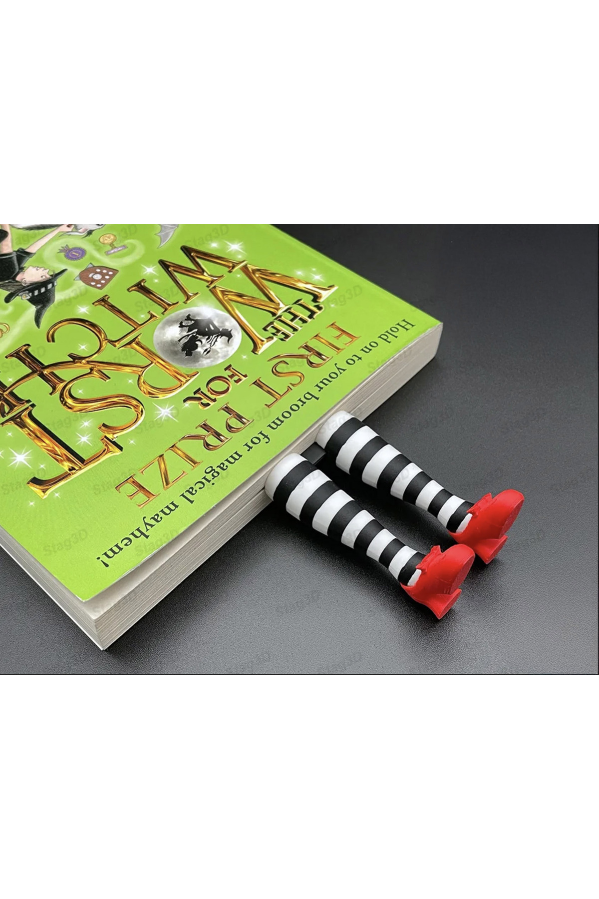 Flexilab Creative Wizard of Oz 3D Kitap Ayracı – Kırmızı Ayakkabı Tasarım | 13x5 cm