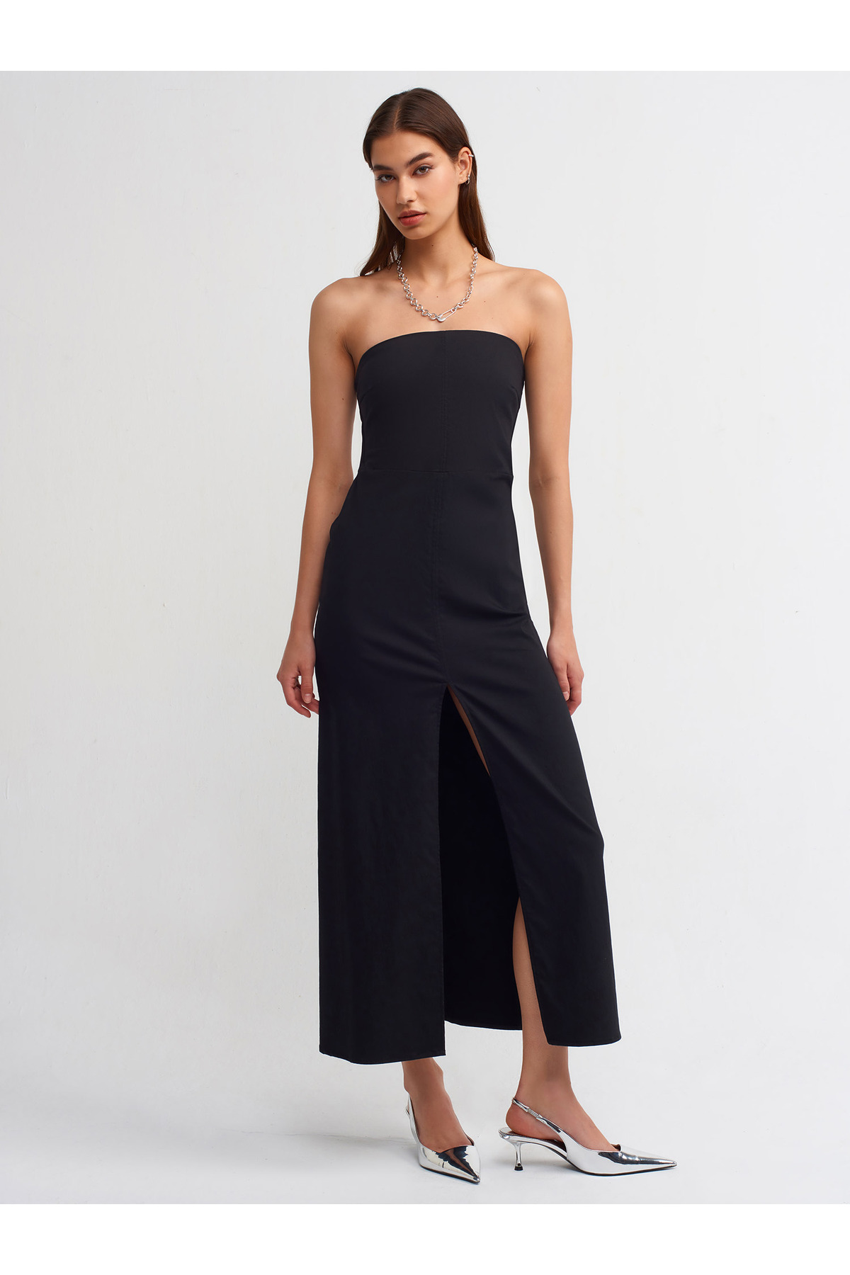 STRAPLEZ ELBİSE 90758