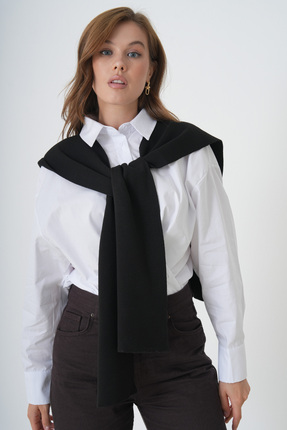 saint majesta %100 Akrilik Triko Omuz Şalı Kadın Ofis Günlük Moda Atkı- SM2026