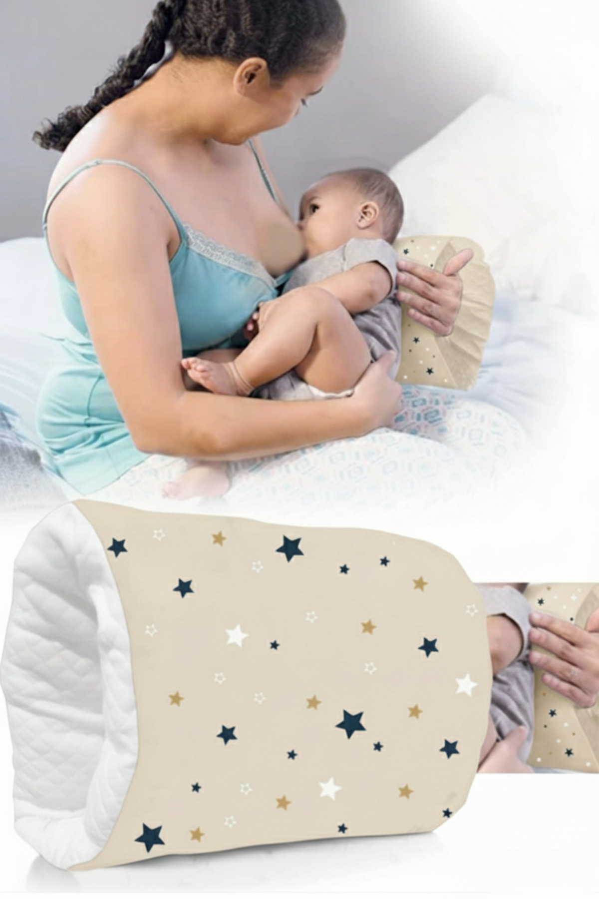 Ferdys Comfortable Emzirme Yastığı, Tüm Bebeklere Uyumlu, Doğru Tutuş Emzirme Yastığı fotoğrafı 2 (önizleme)