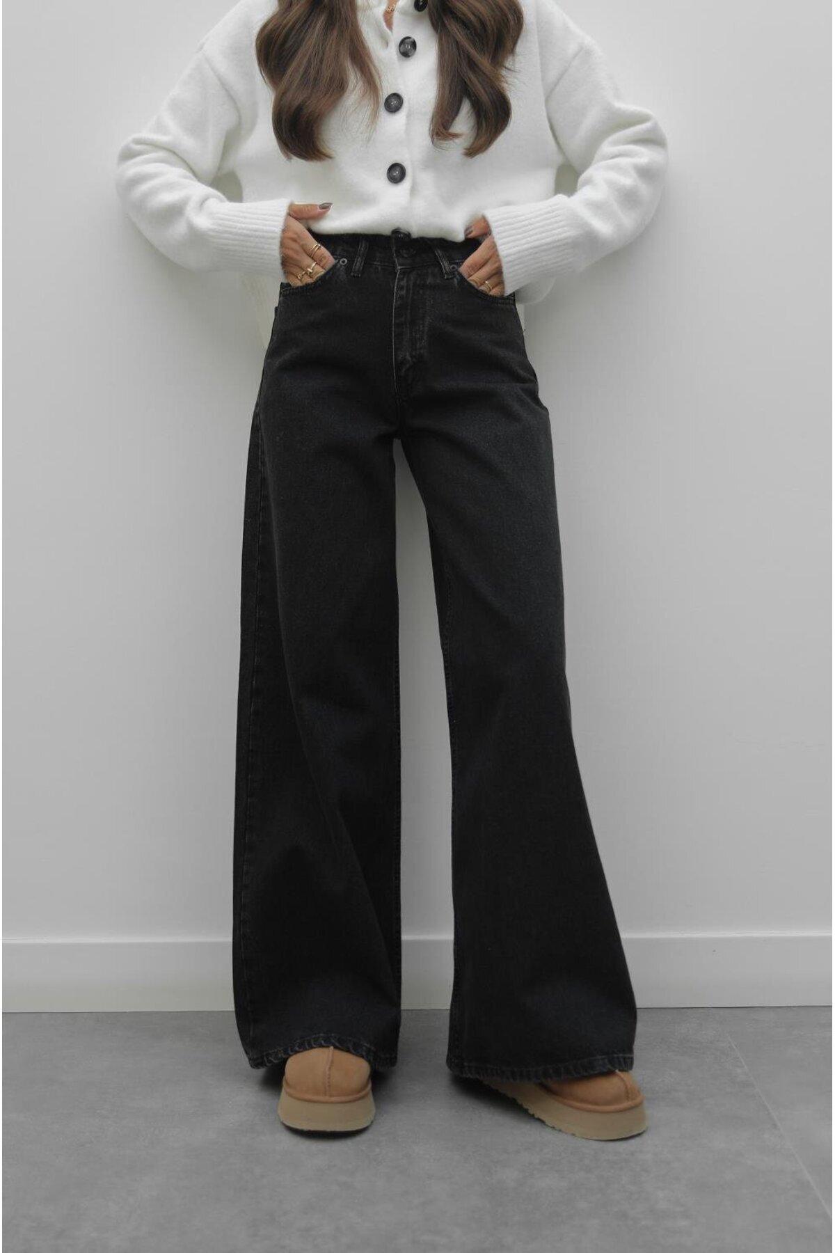 Havoş Široké džíny Füme Mona