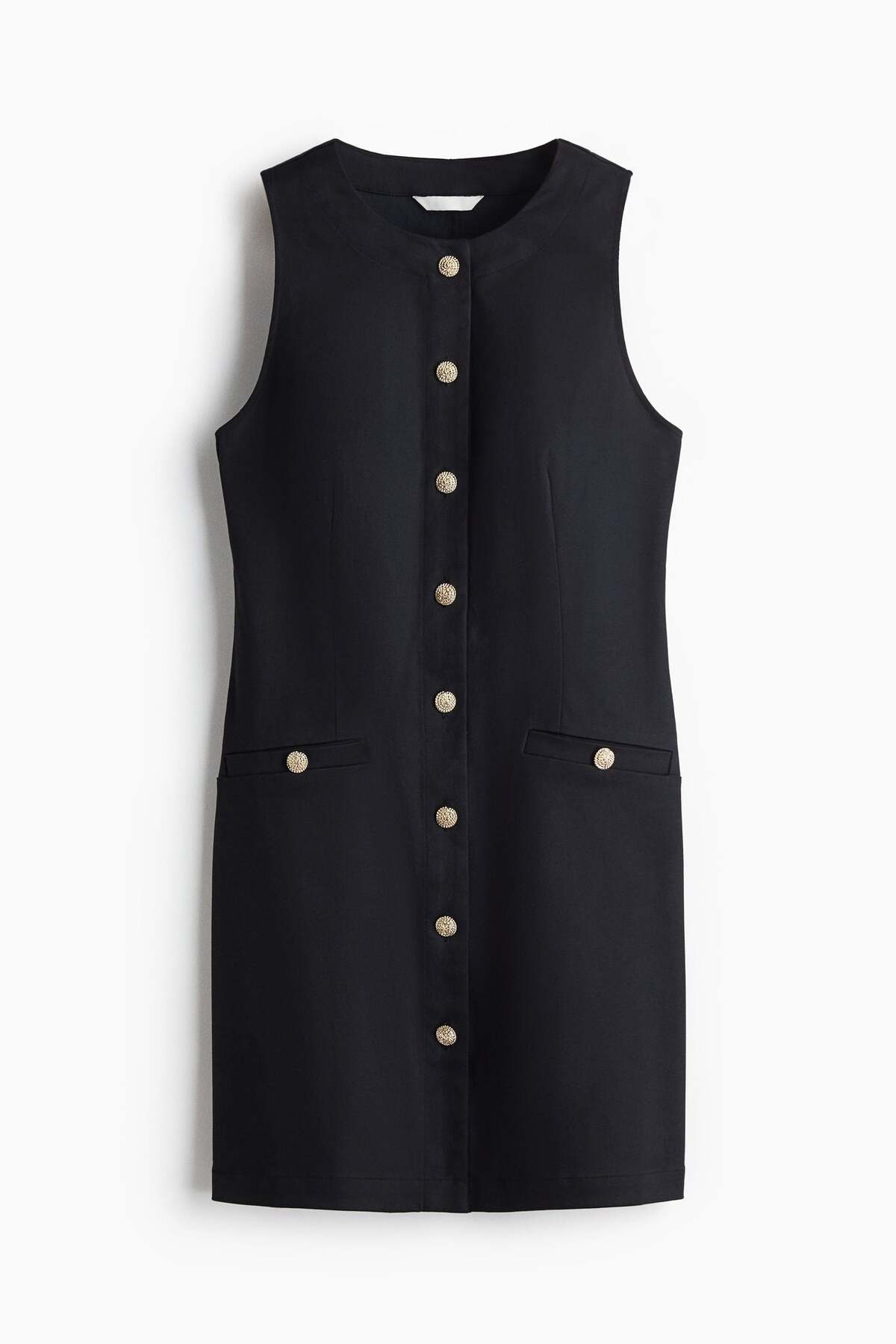H&M Button-front twill dress