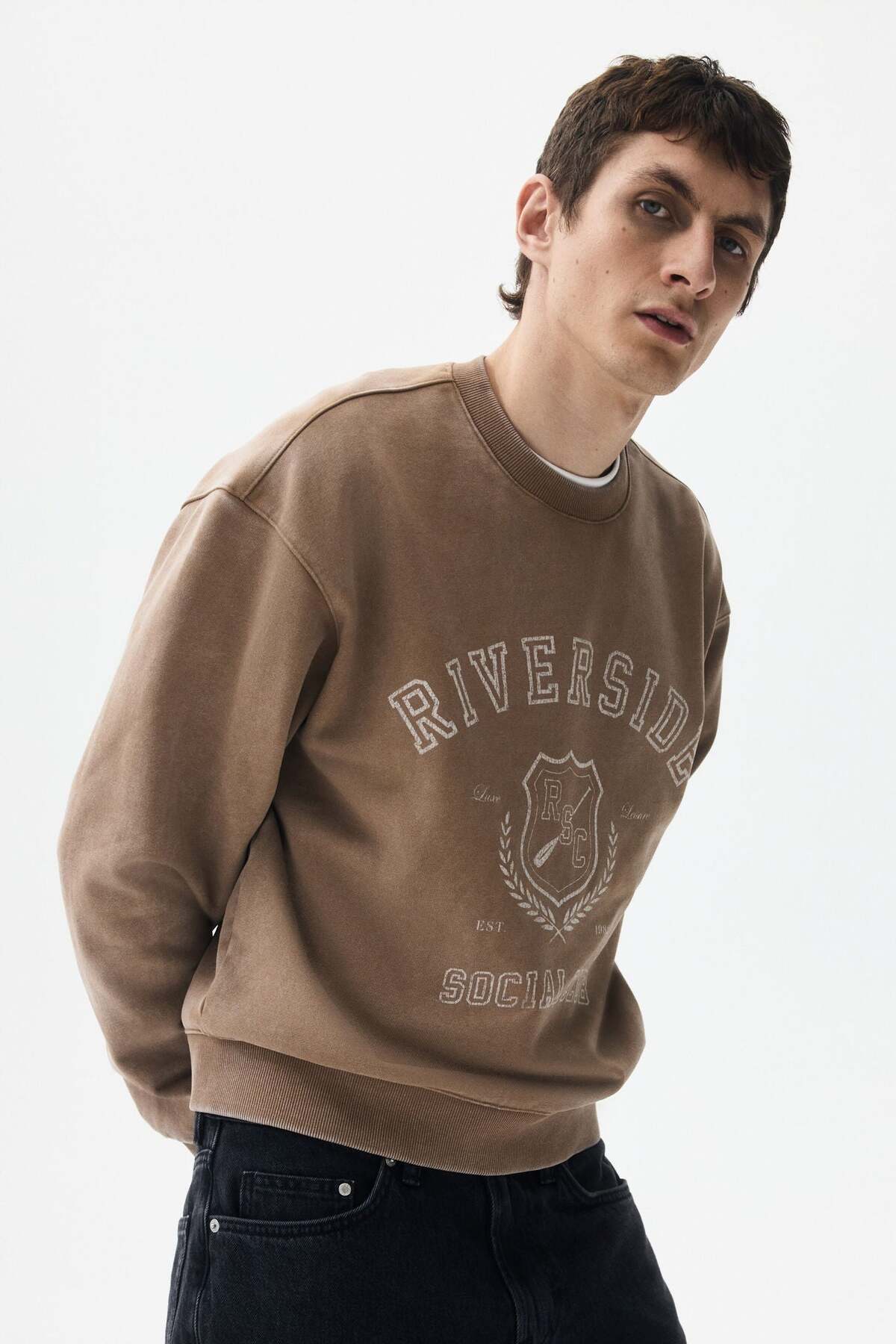 H&M Loose Fit Printed sweatshirt
