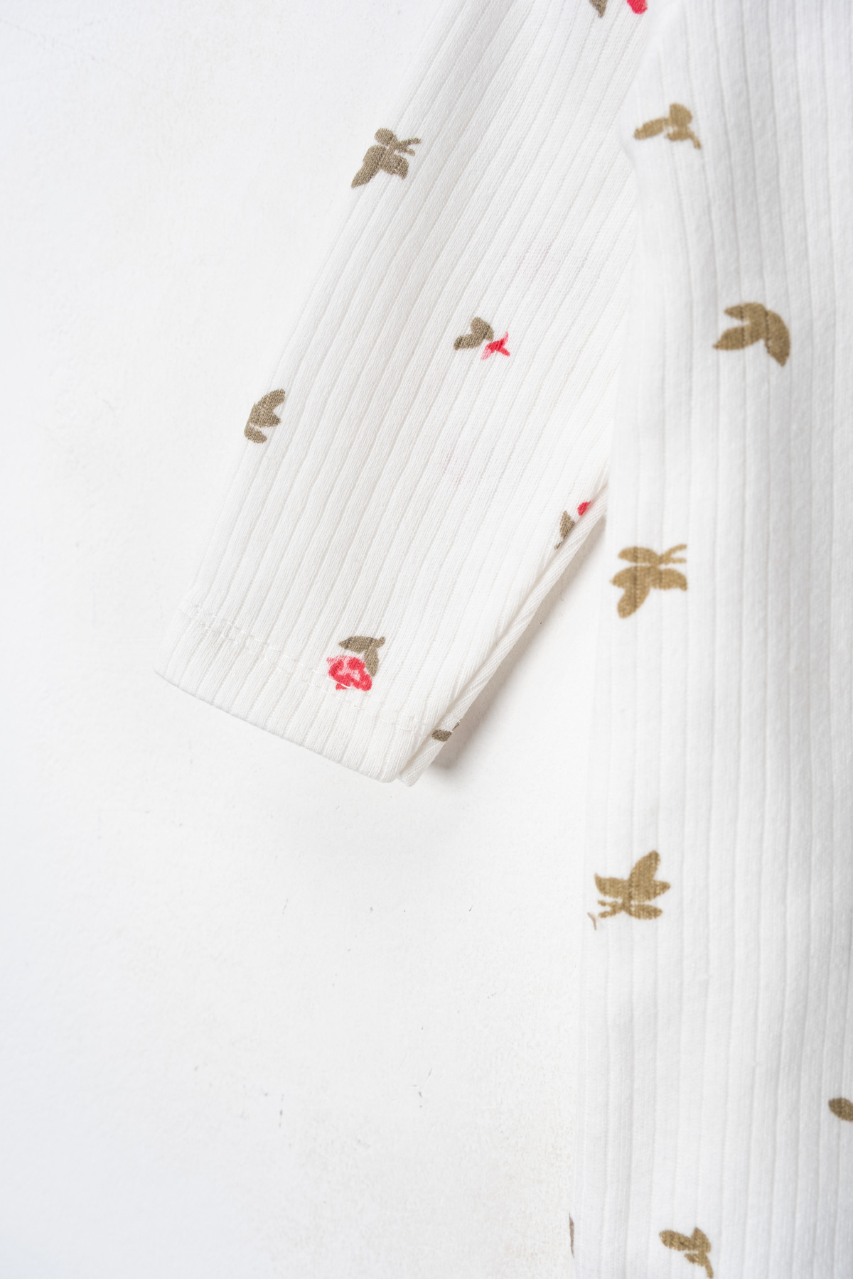 DEFNE LİNA BABY Organik Kız Bebek Çiçek desenli 2li Tulum Takımı Yenidoğan kıyafet 1-3-6 ay 2'li Pamuklu 2 Parça Çi fotoğrafı 4 (önizleme)