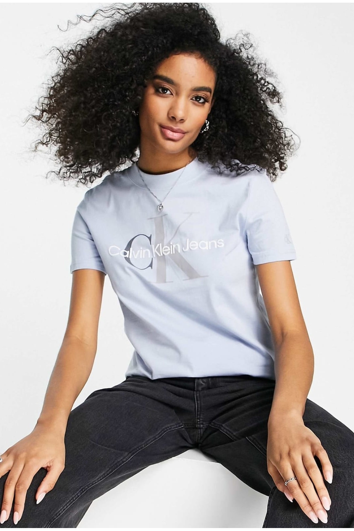Calvin Klein Tonal Printed 100% Cotton Regular T-Shirt