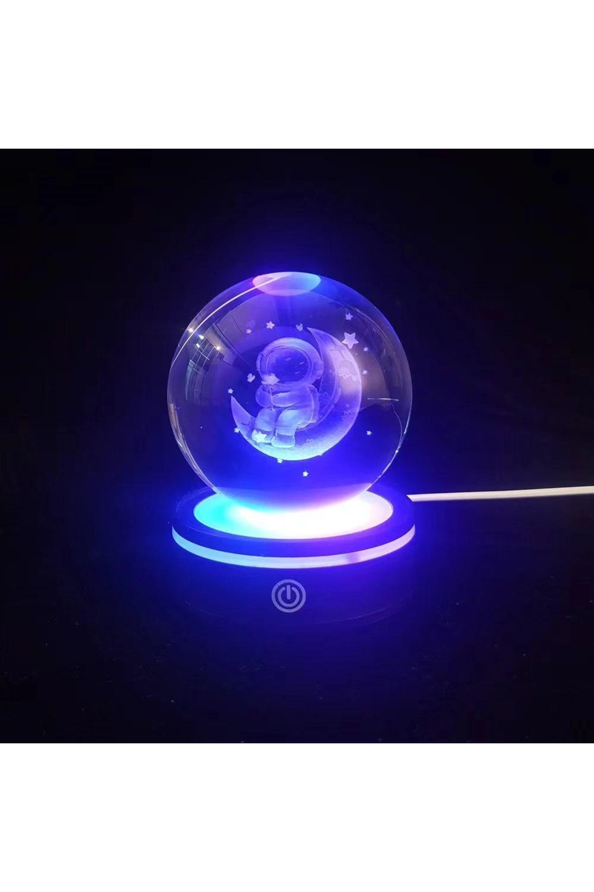 YNT İthalat Renk Değiştiren Yeni Nesil Usb&039li Dönen Cam Küre